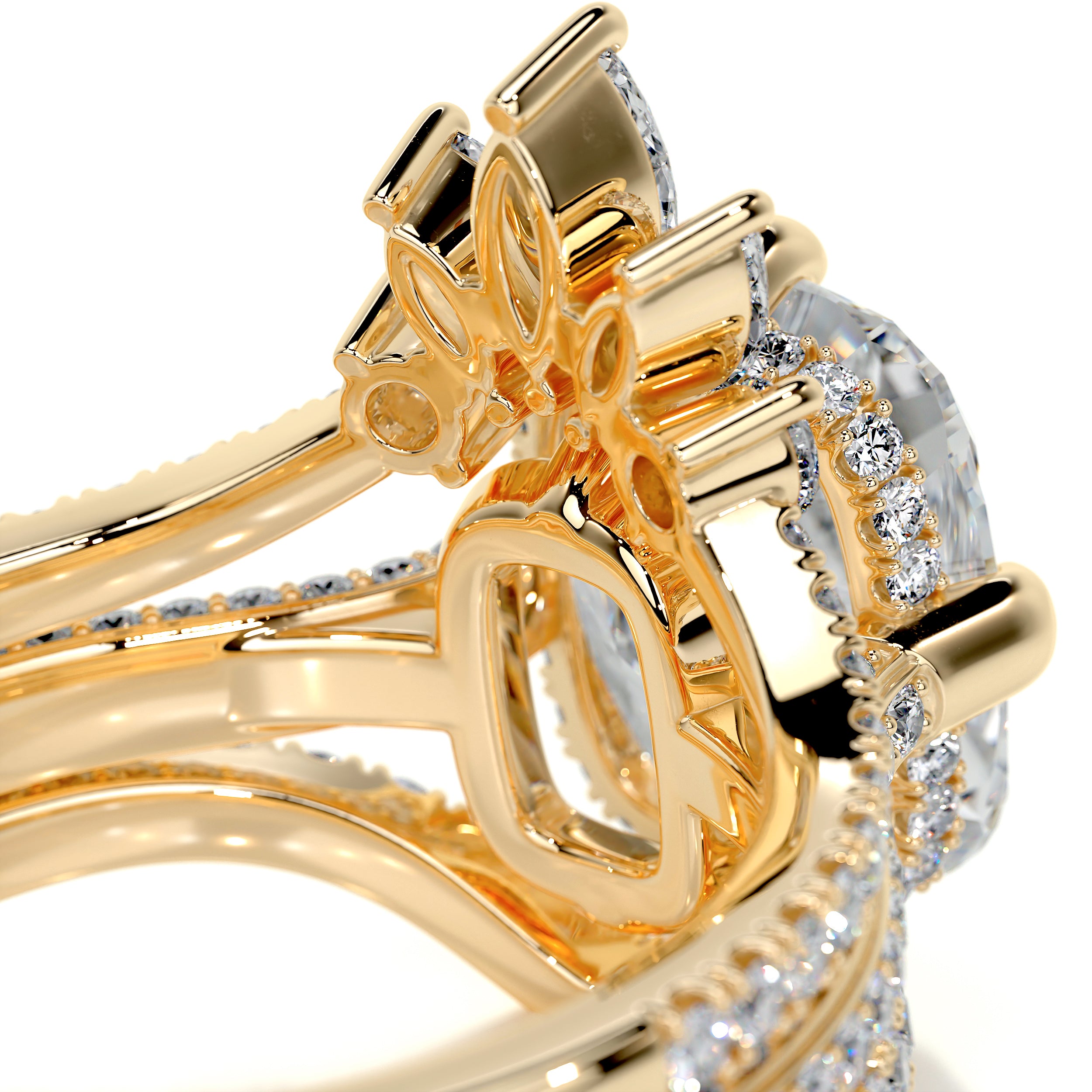 Lauren Diamond Bridal Set -18K Yellow Gold