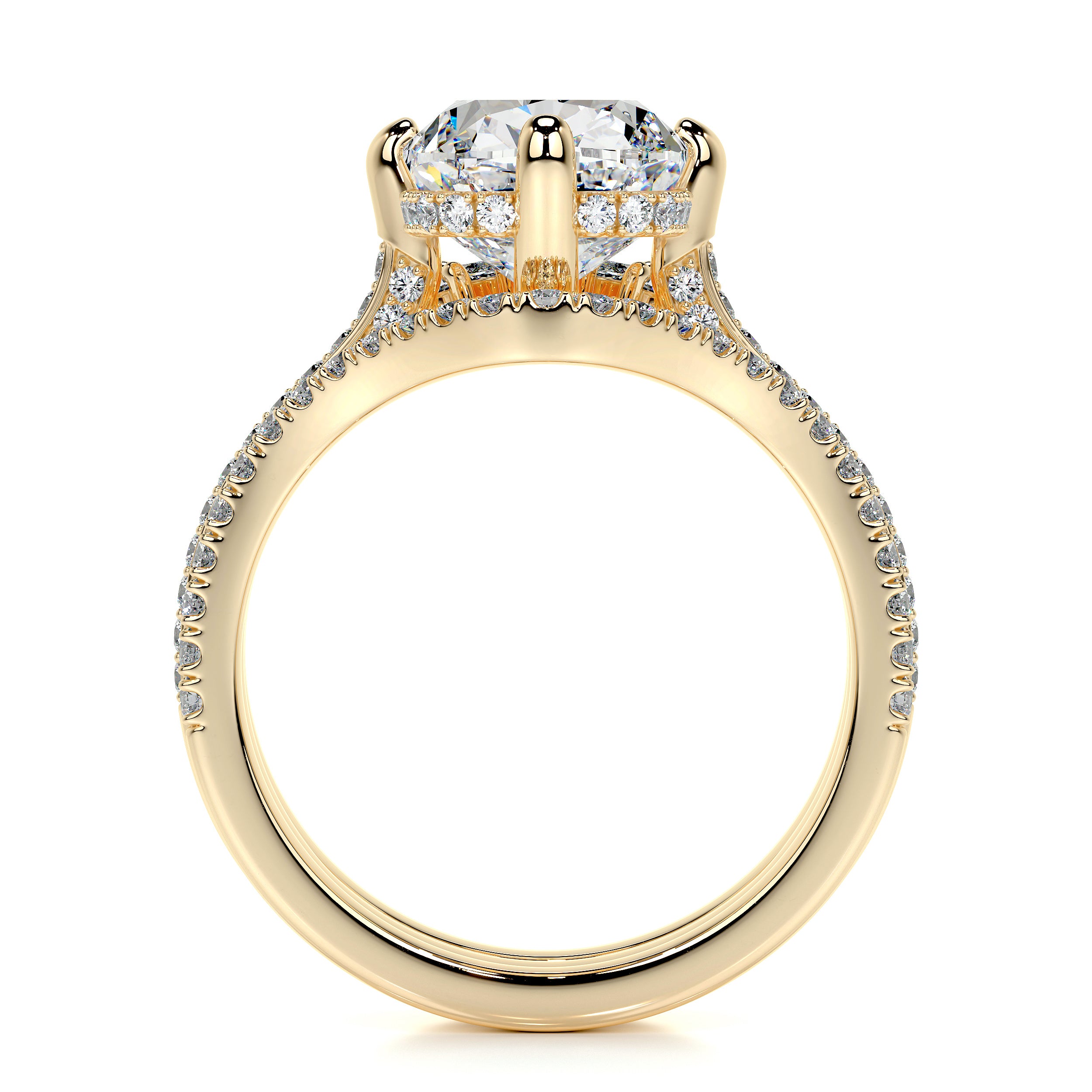 Lauren Lab Grown Diamond Bridal Set -18K Yellow Gold
