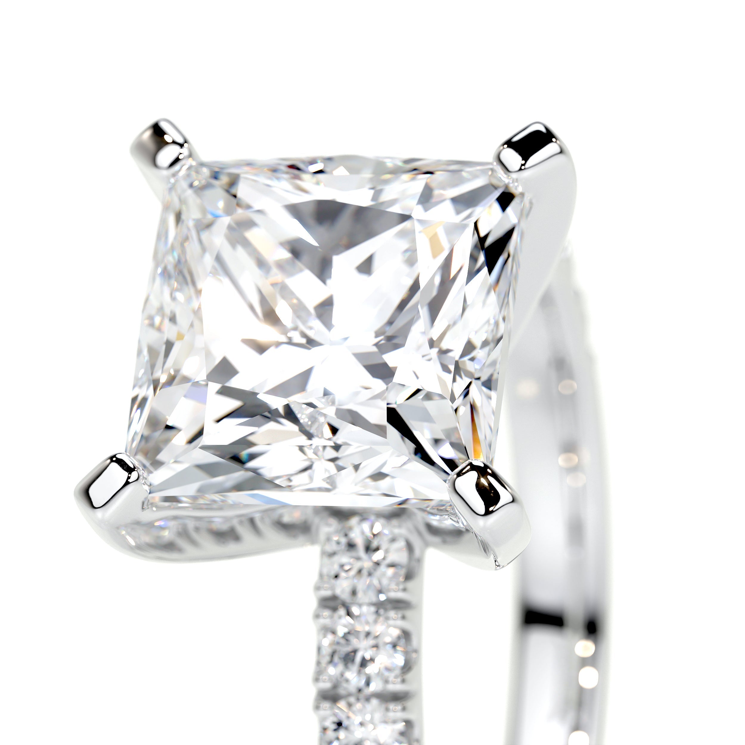 Blair Lab Grown Diamond Ring   (3.5 Carat) -18K White Gold