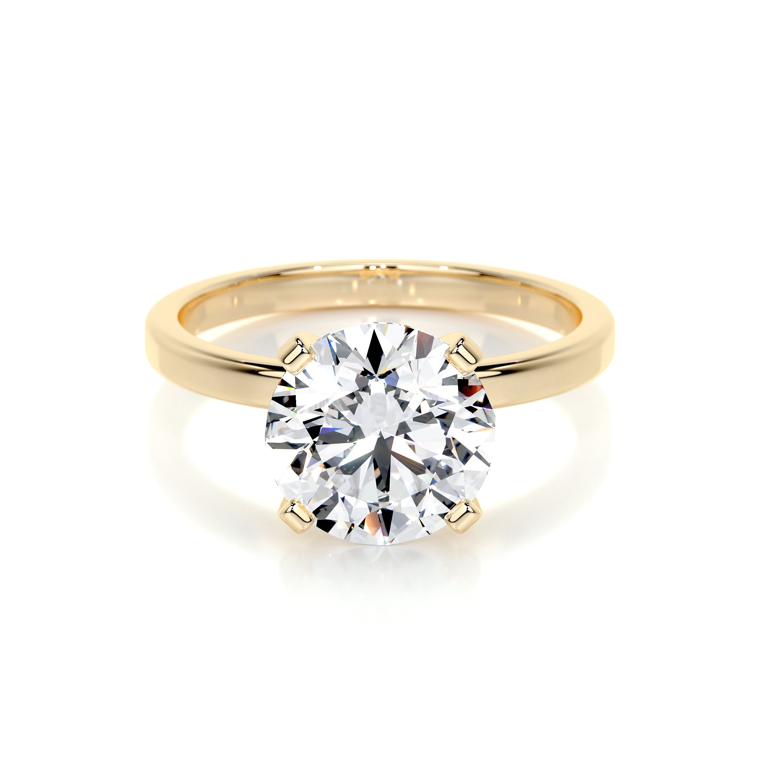 Jessica Lab Grown Diamond Ring (3 Carat) -18K Yellow Gold