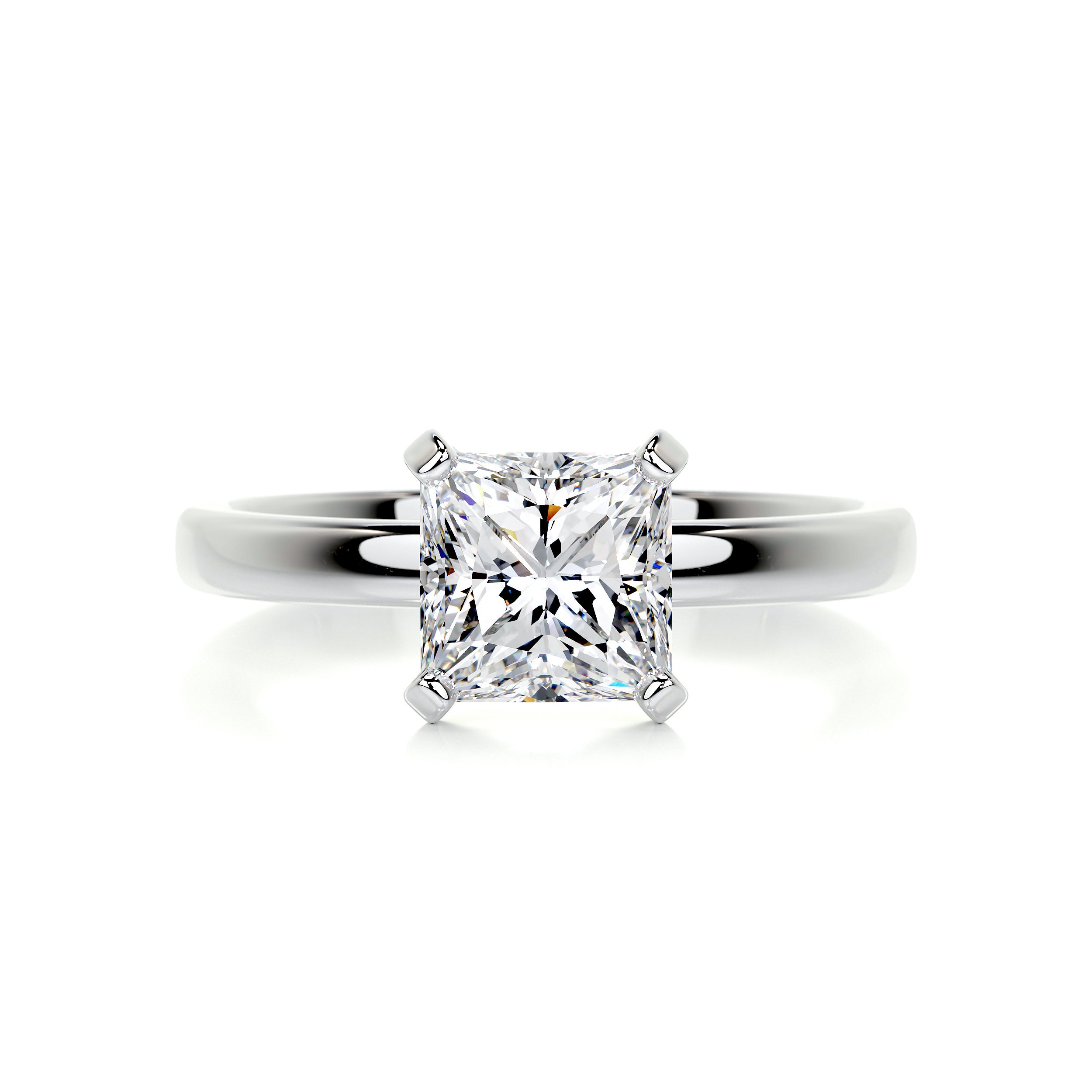 Isabelle Diamond Engagement Ring -14K White Gold