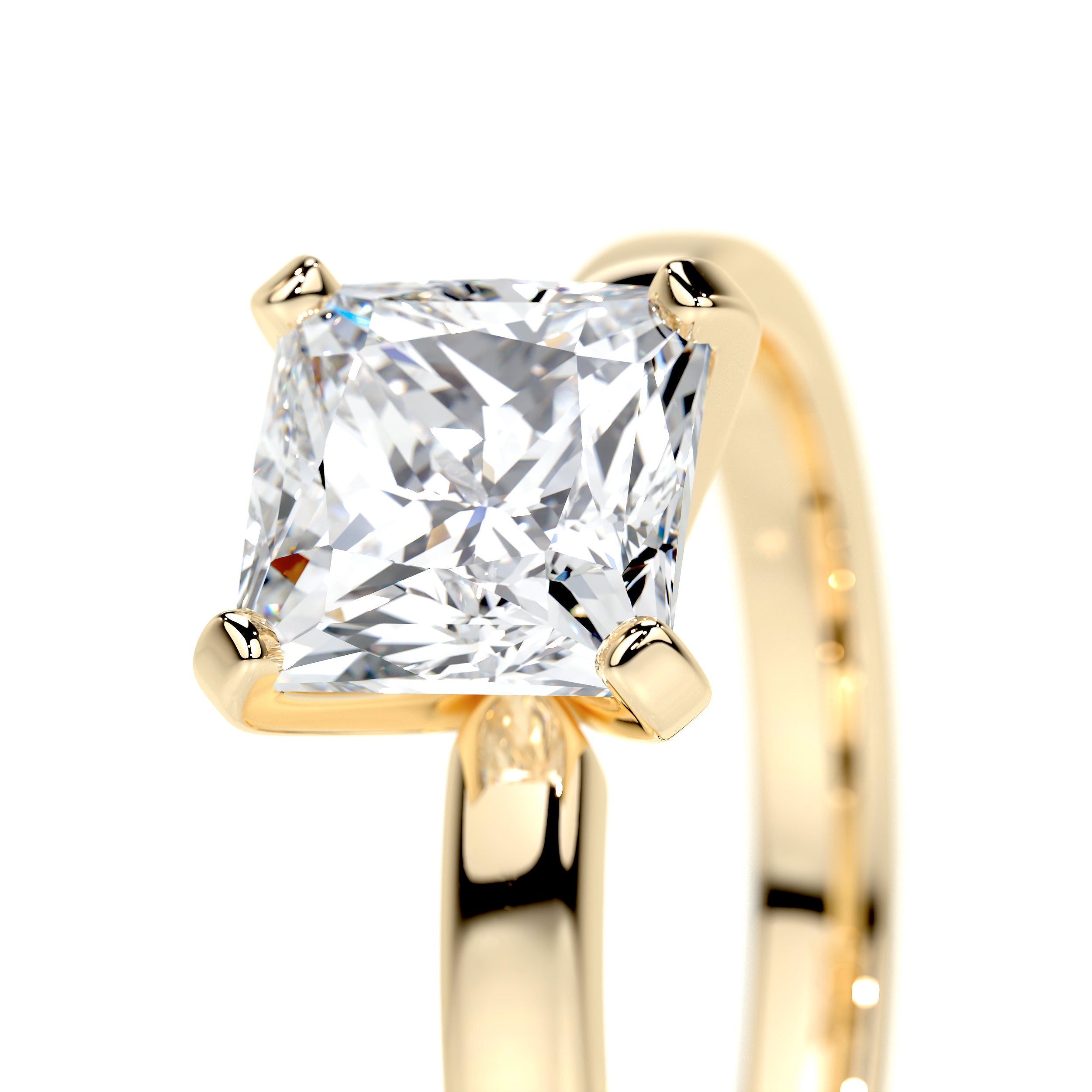 Isabelle Lab Grown Diamond Ring (1.5 Carat) -18K Yellow Gold