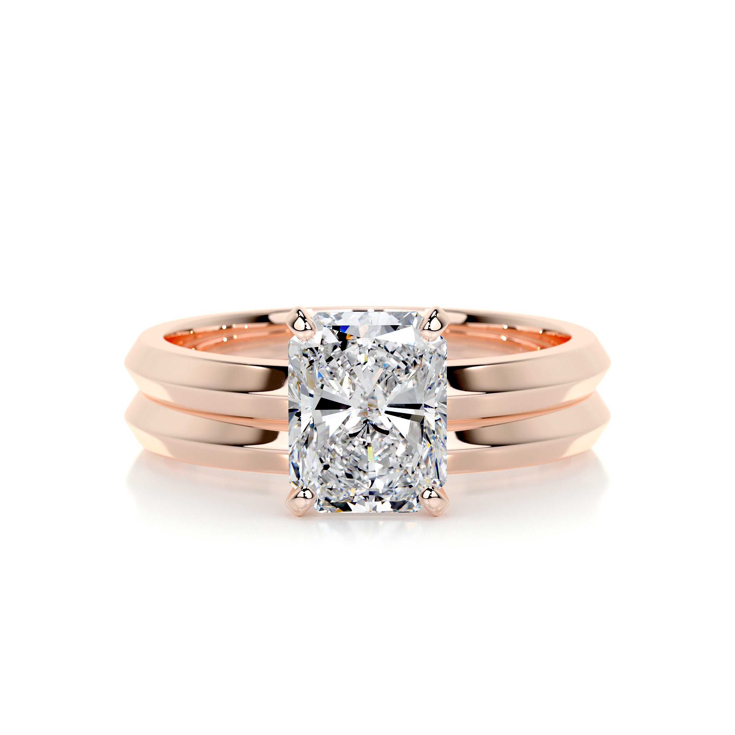 Carolina Diamond Bridal Set -14K Rose Gold