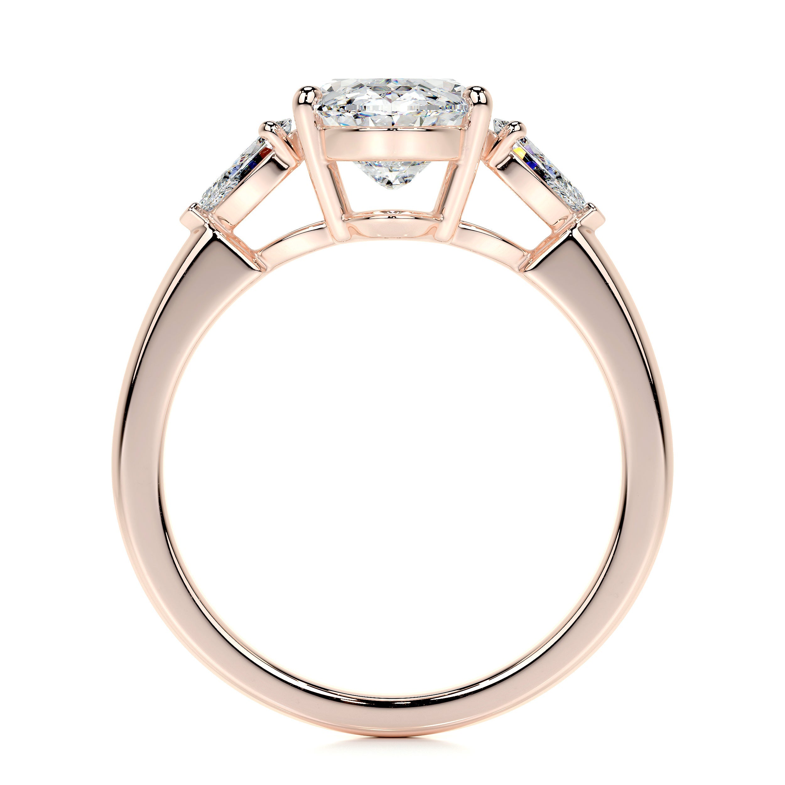 Kamala Lab Grown Diamond Ring (3.3 Carat) -14K Rose Gold