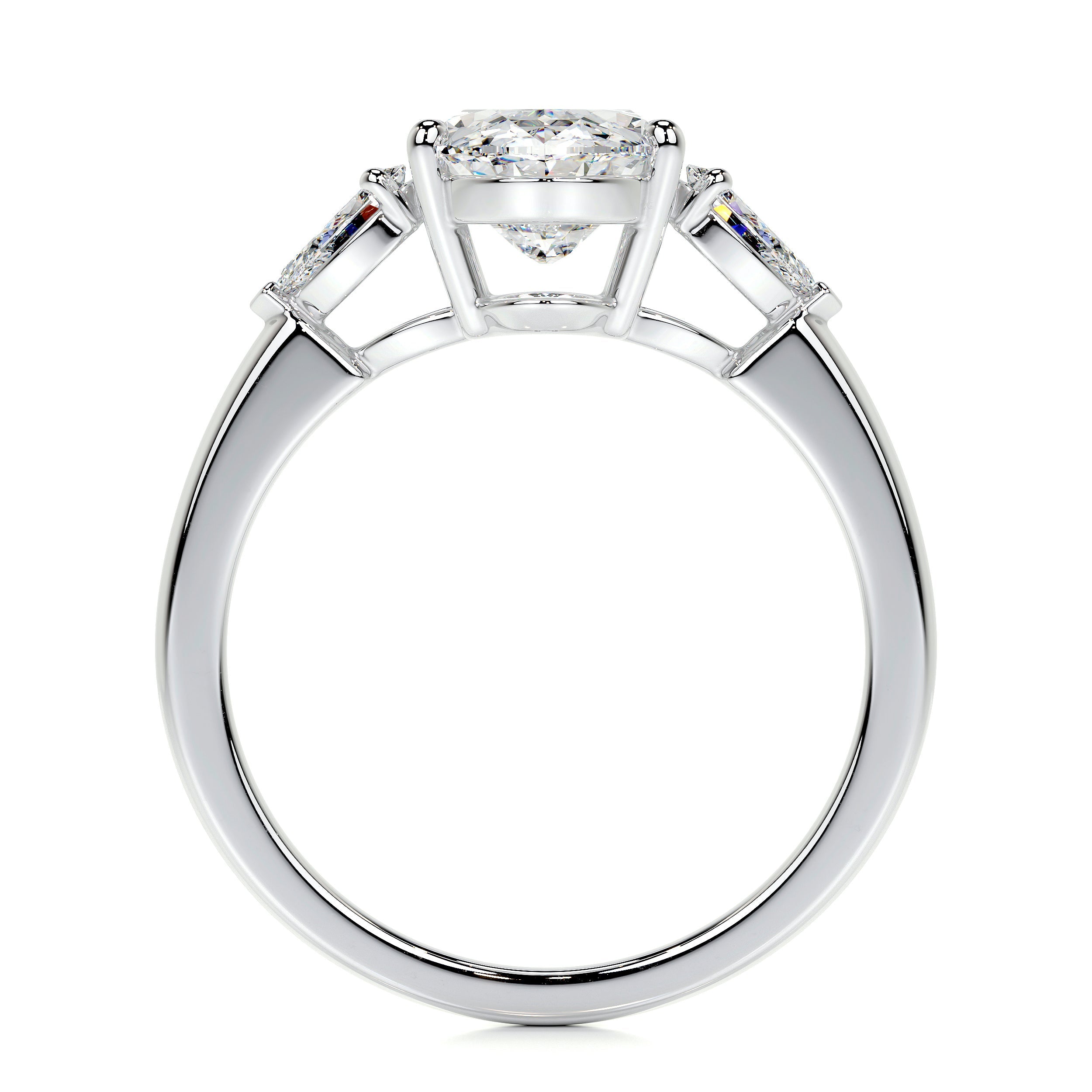 Kamala Lab Grown Diamond Ring   (3.3 Carat) -18K White Gold