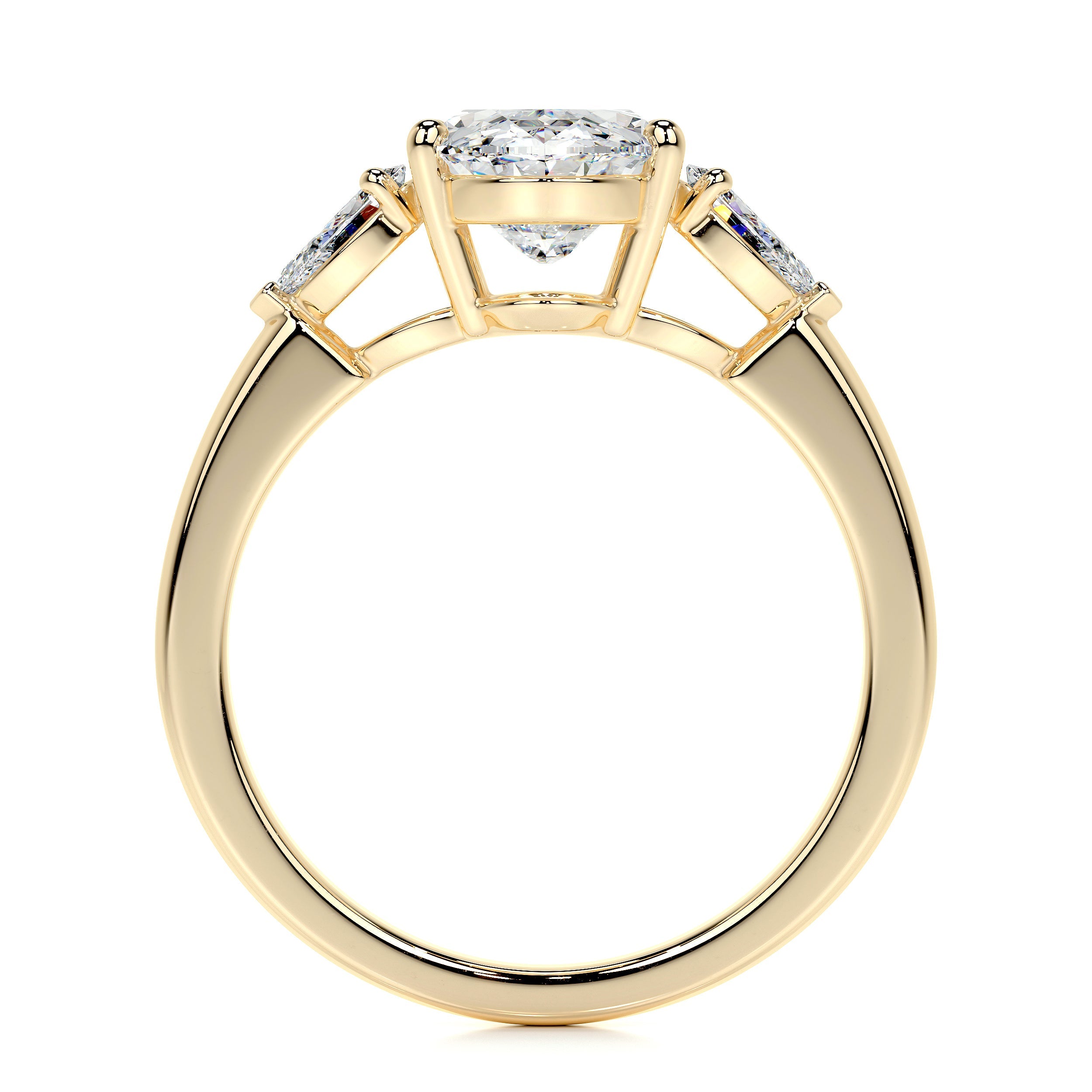 Kamala Lab Grown Diamond Ring   (3.3 Carat) -18K Yellow Gold