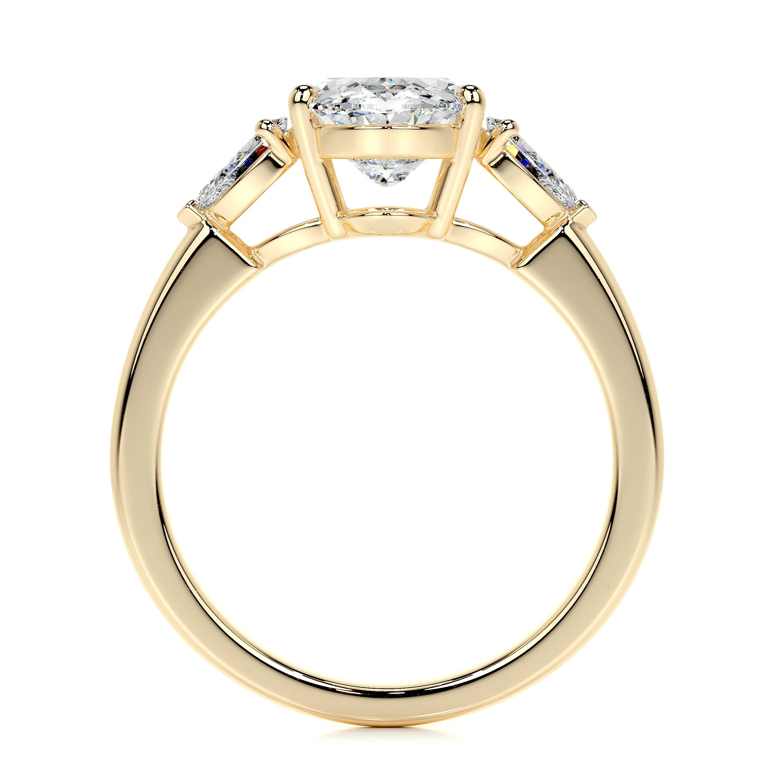 Kamala Lab Grown Diamond Ring (3.3 Carat) -18K Yellow Gold