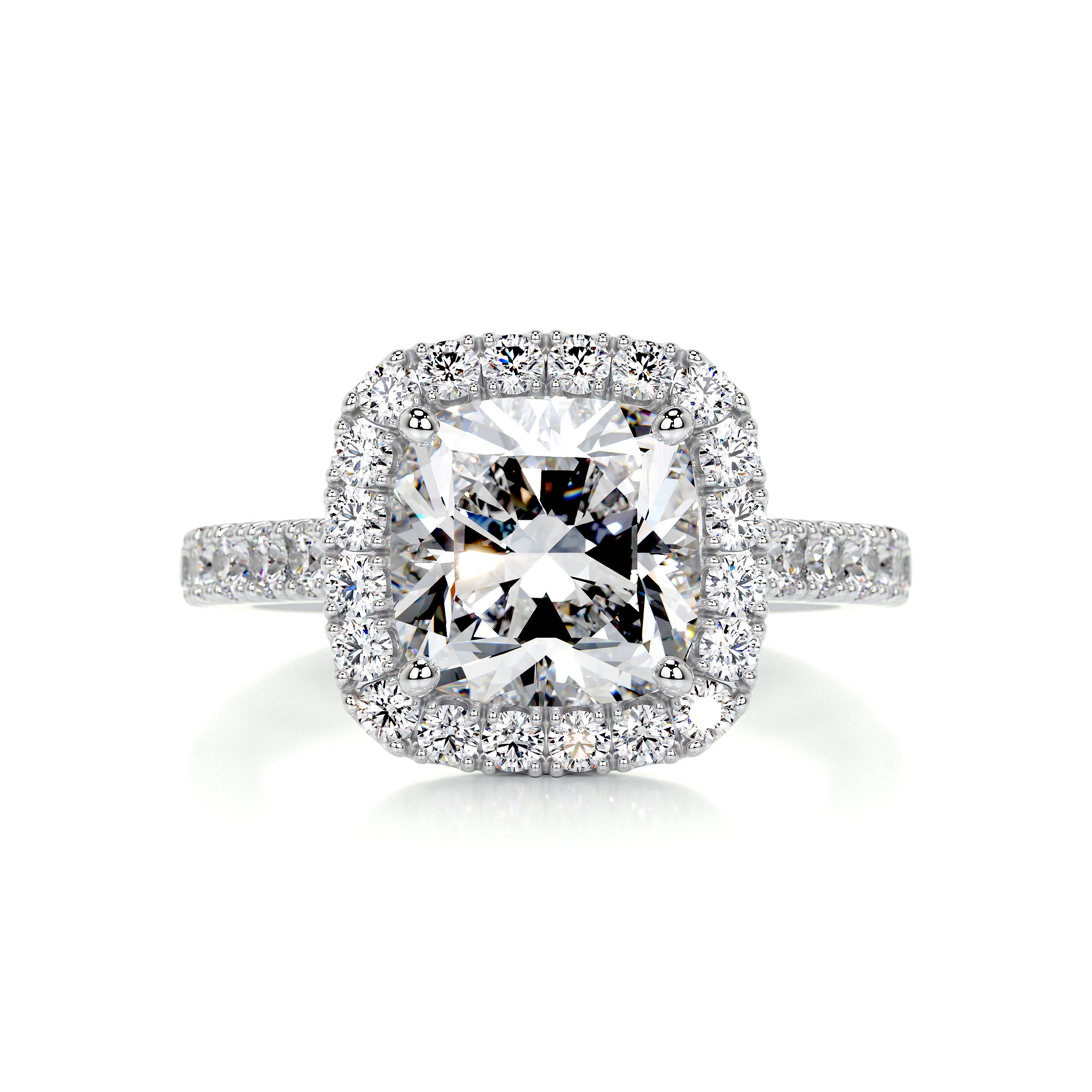 Celeste Diamond Engagement Ring -18K White Gold