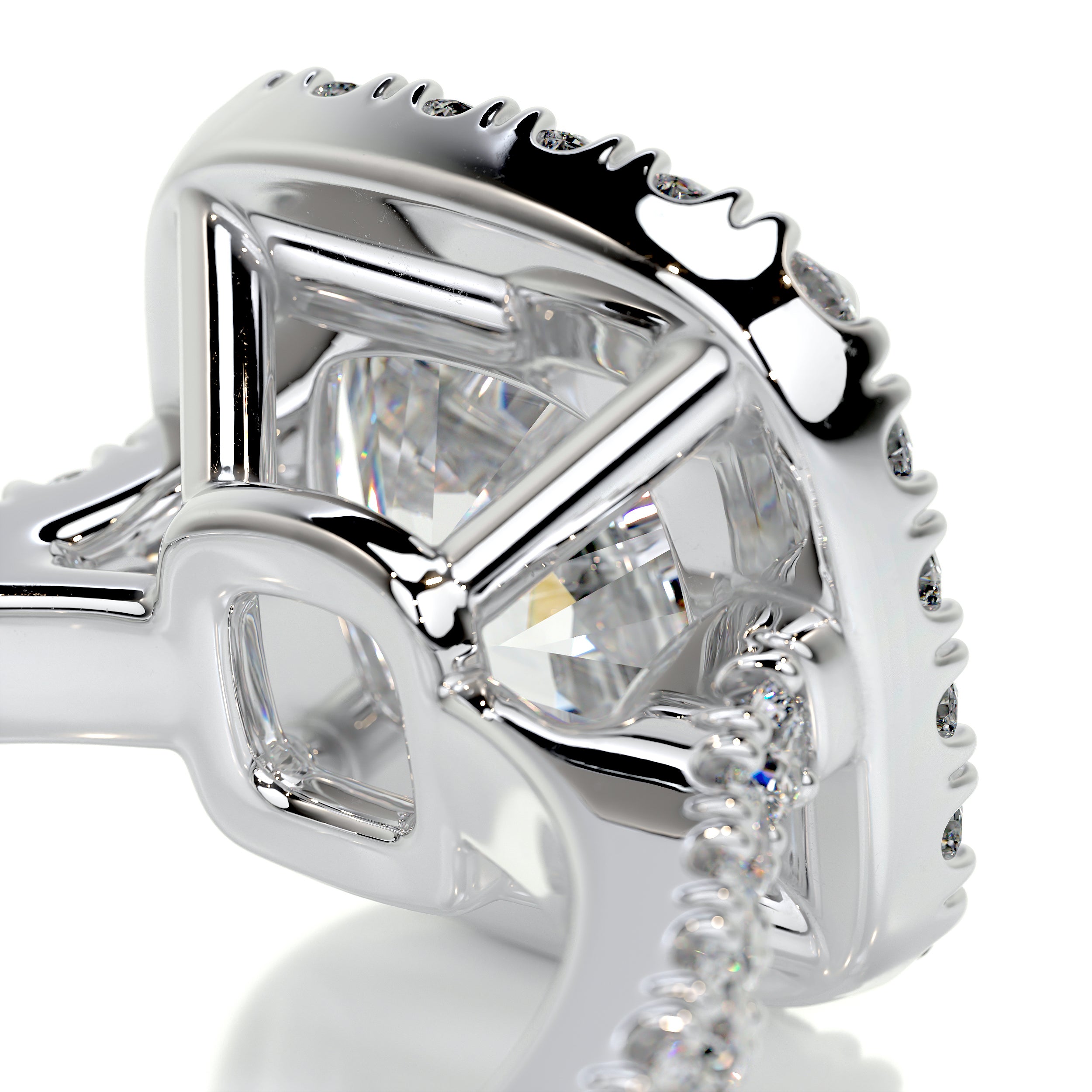 Celeste Diamond Engagement Ring -18K White Gold