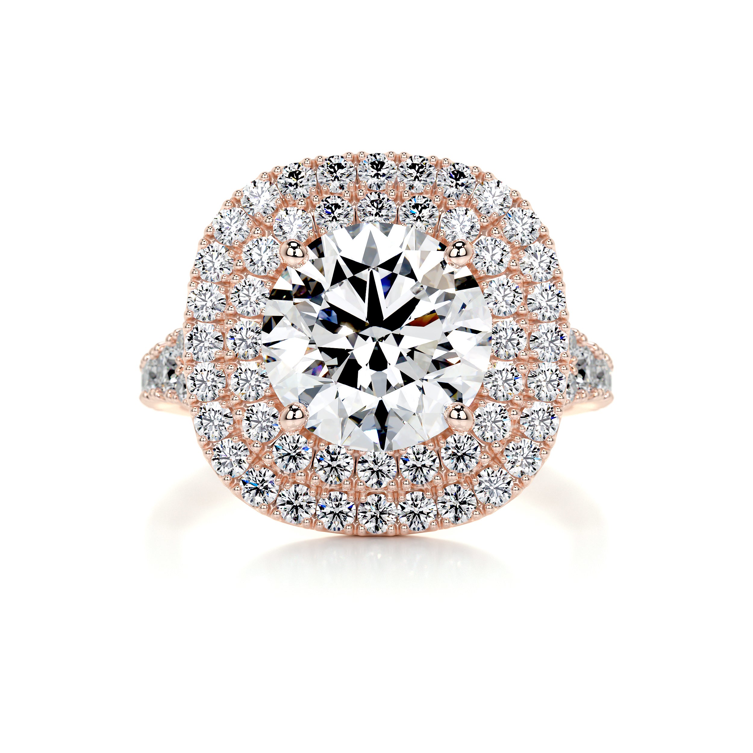Angela Diamond Engagement Ring -14K Rose Gold