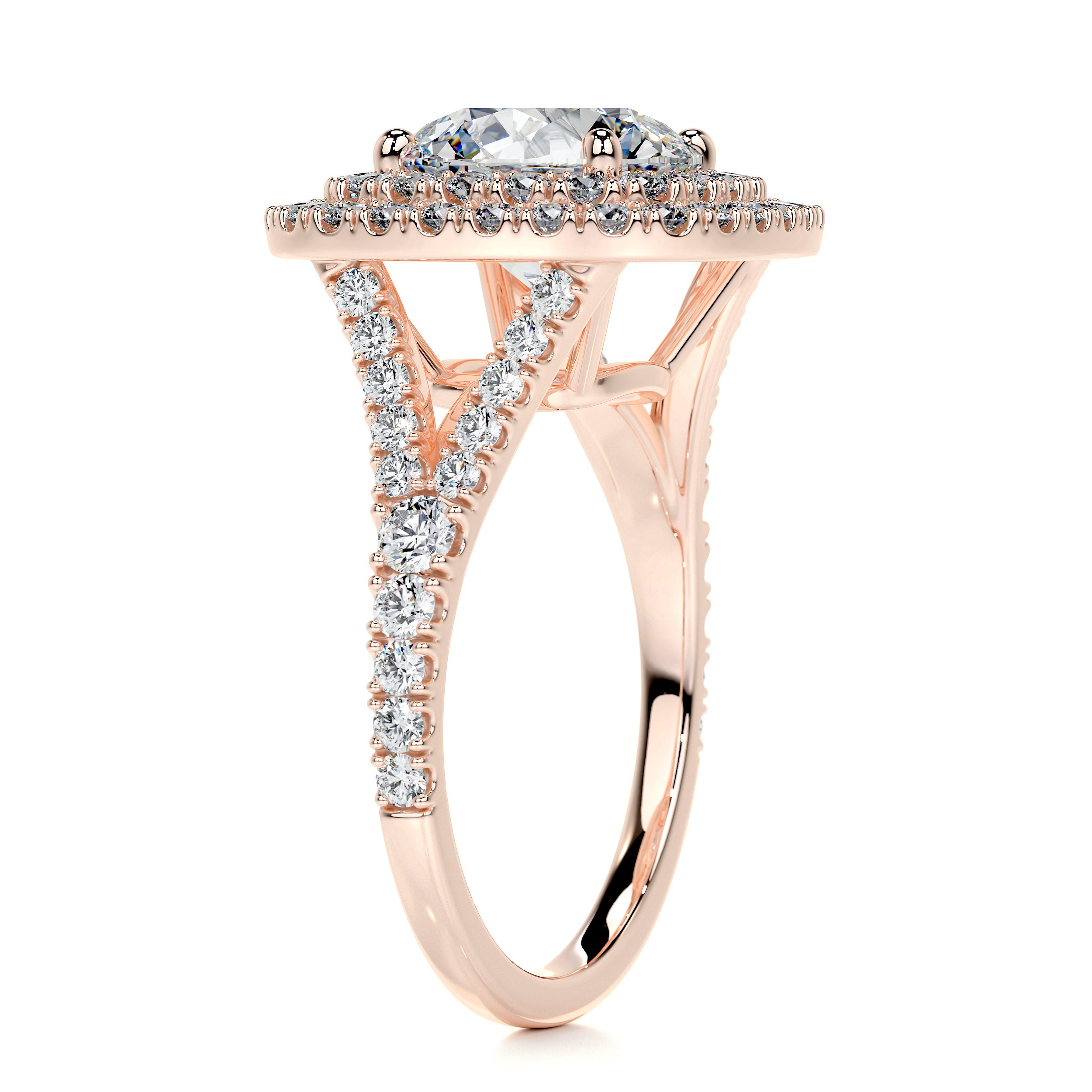 Angela Diamond Engagement Ring -14K Rose Gold