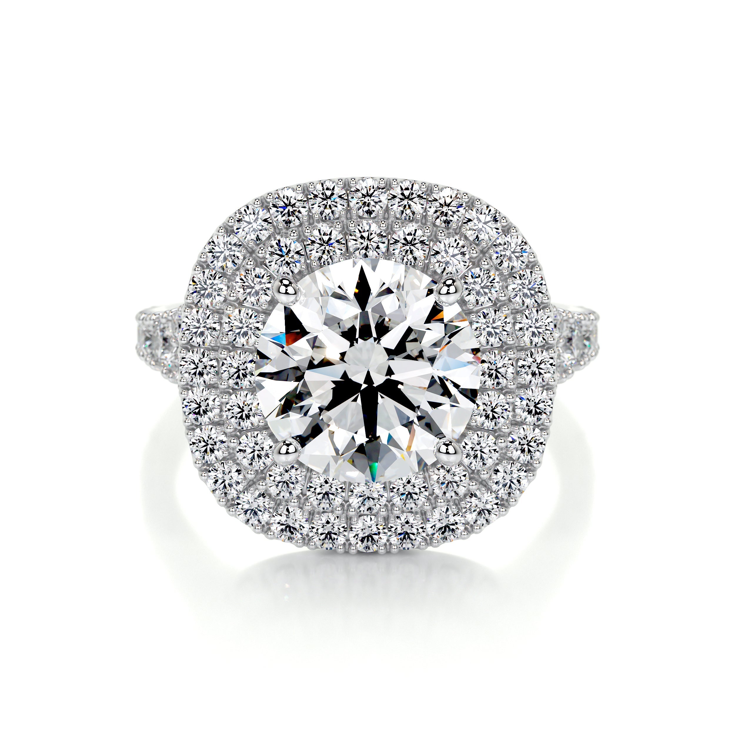 Angela Lab Grown Diamond Ring (3 Carat) -14K White Gold