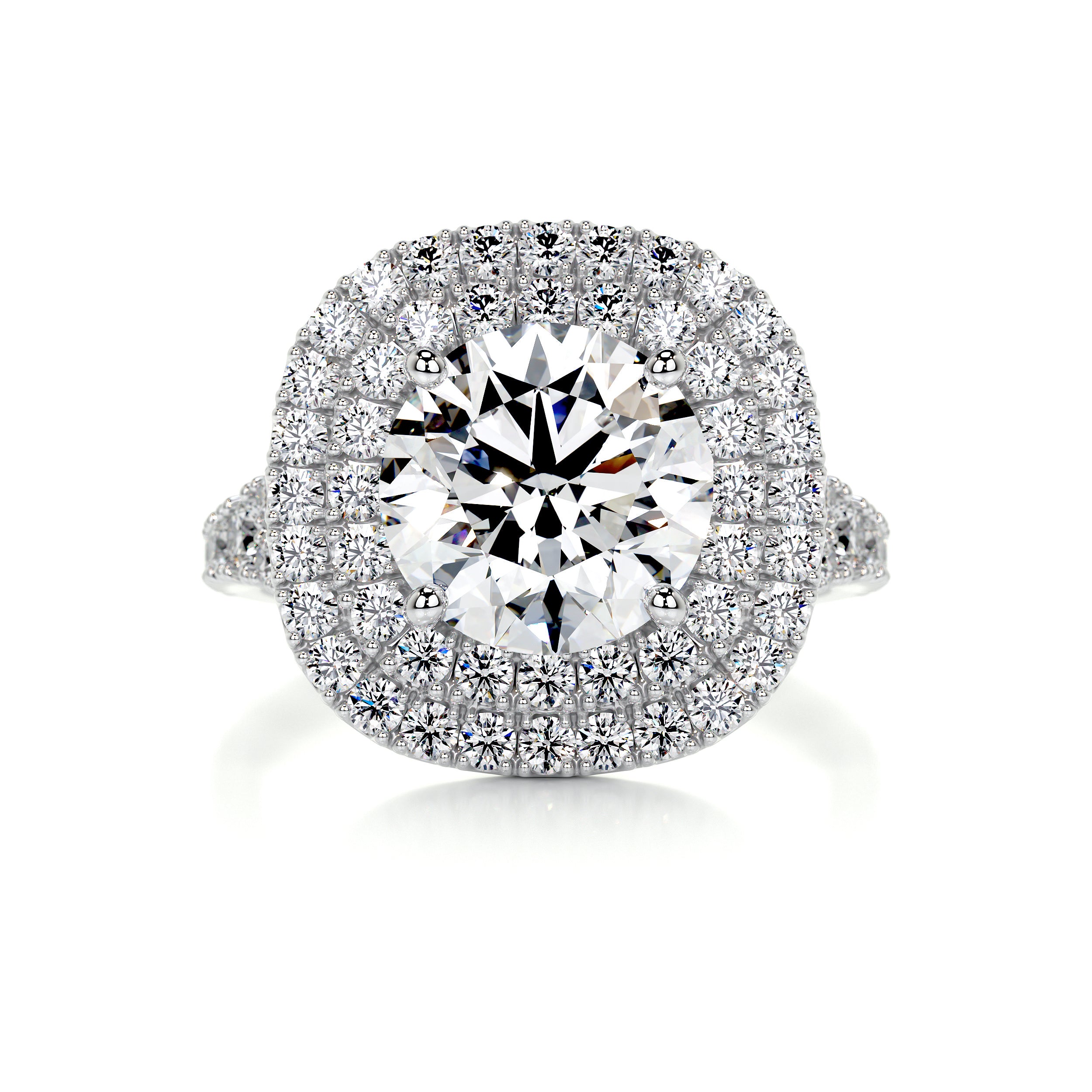 Angela Diamond Engagement Ring -14K White Gold