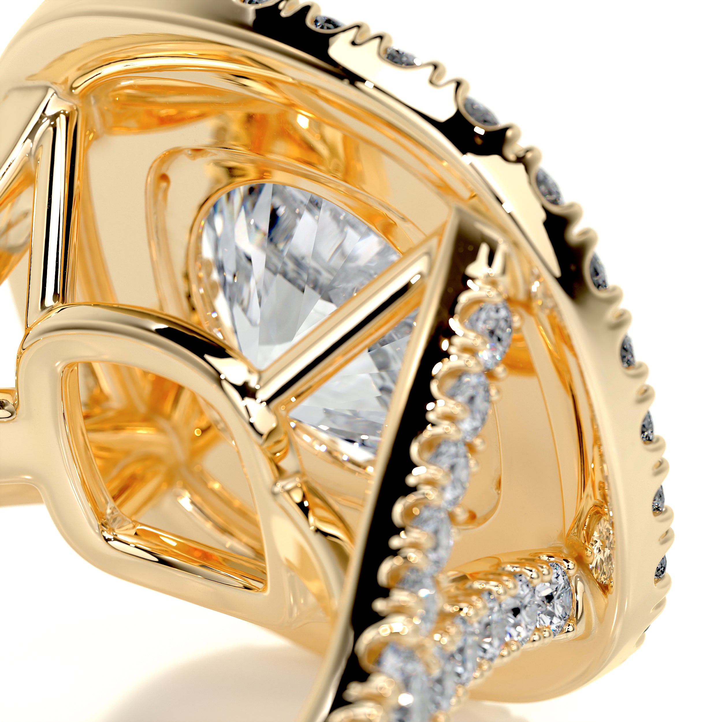 Angela Diamond Engagement Ring -18K Yellow Gold
