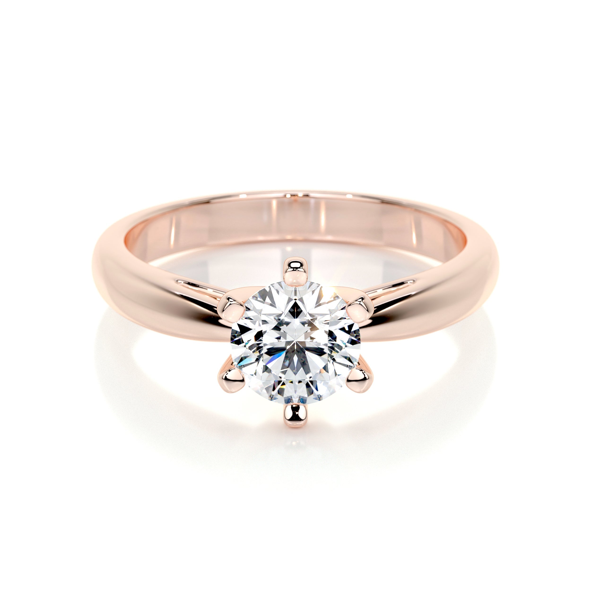 Diana Lab Grown Diamond Ring (0.75 Carat) -14K Rose Gold