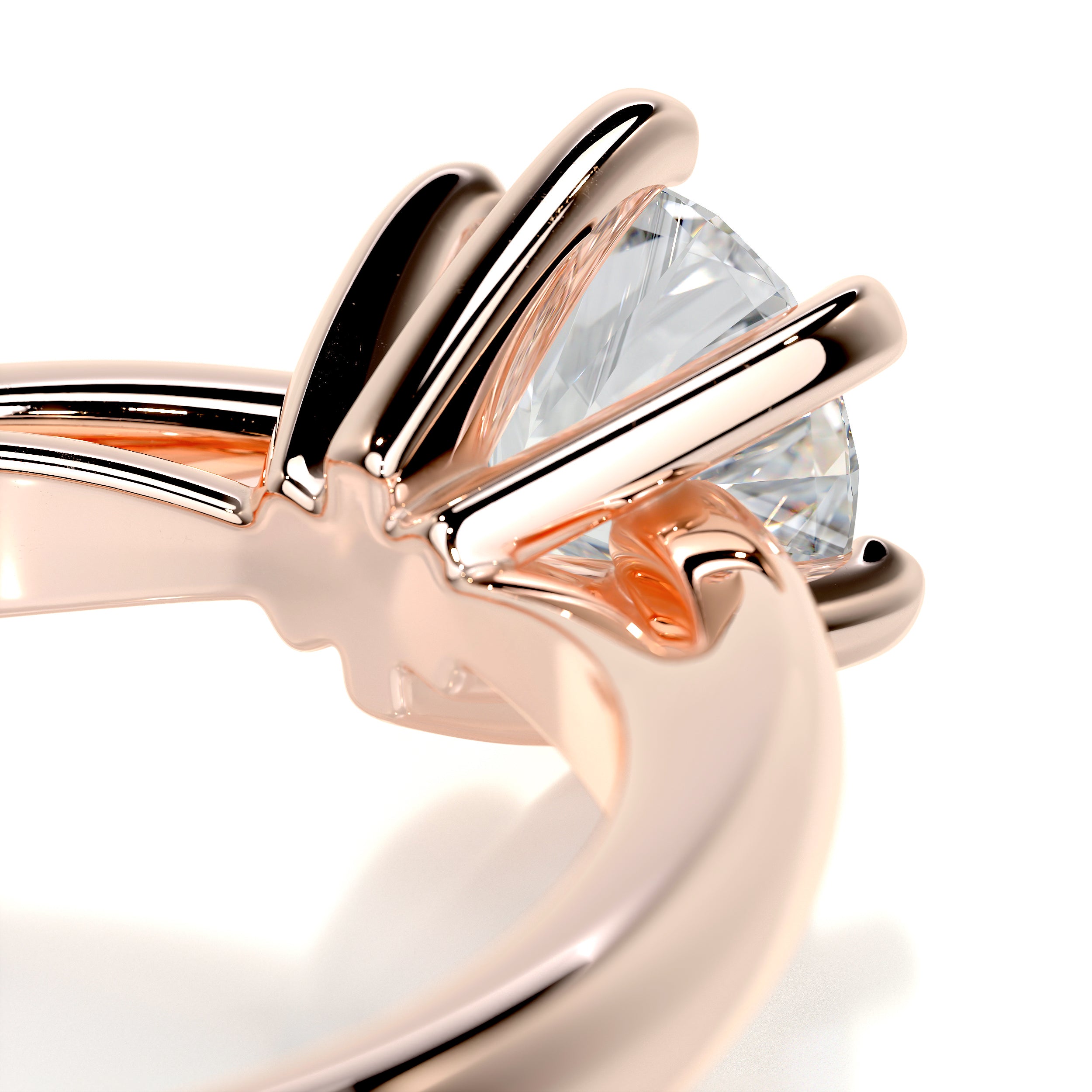 Diana Diamond Engagement Ring -14K Rose Gold