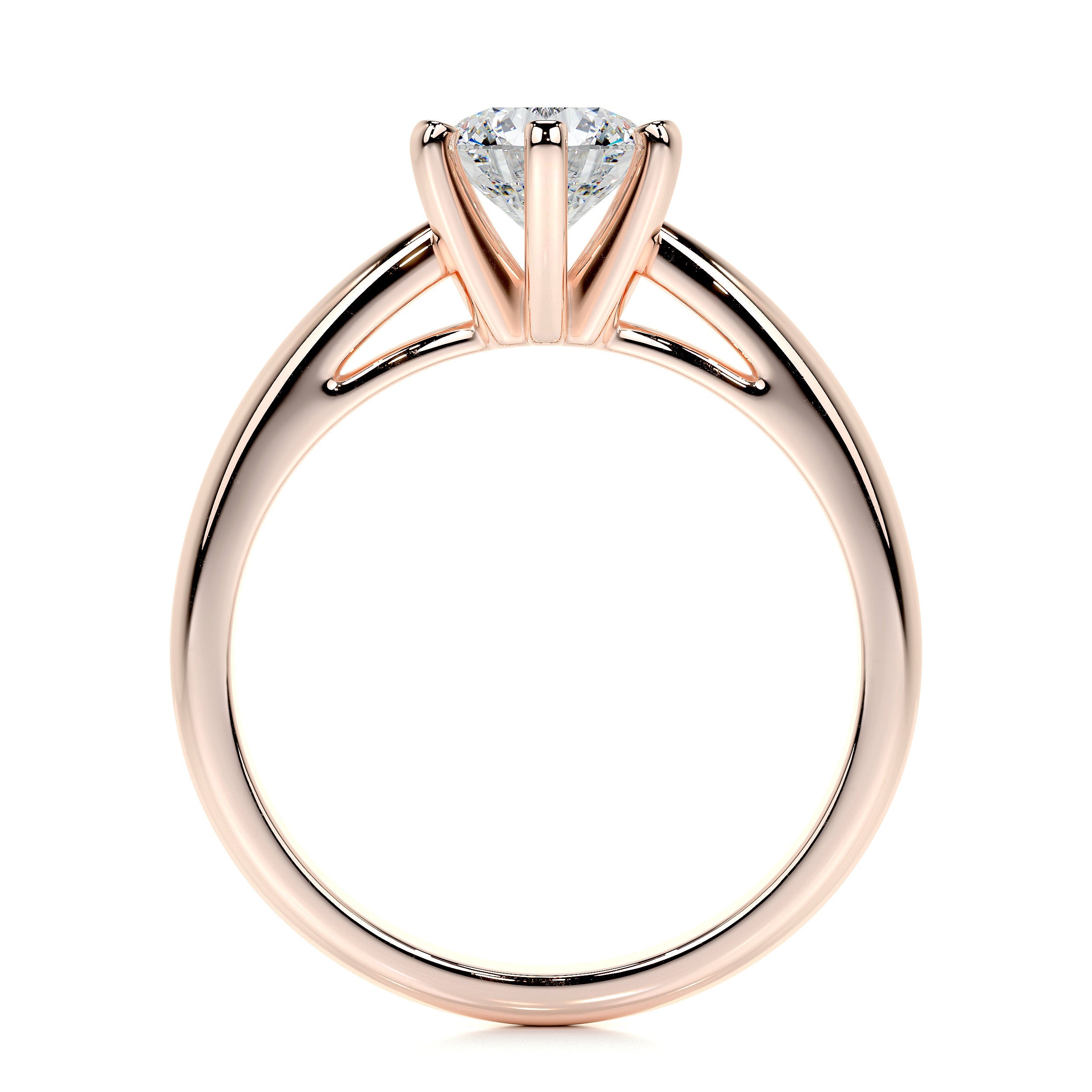 Diana Lab Grown Diamond Ring   (0.75 Carat) -14K Rose Gold