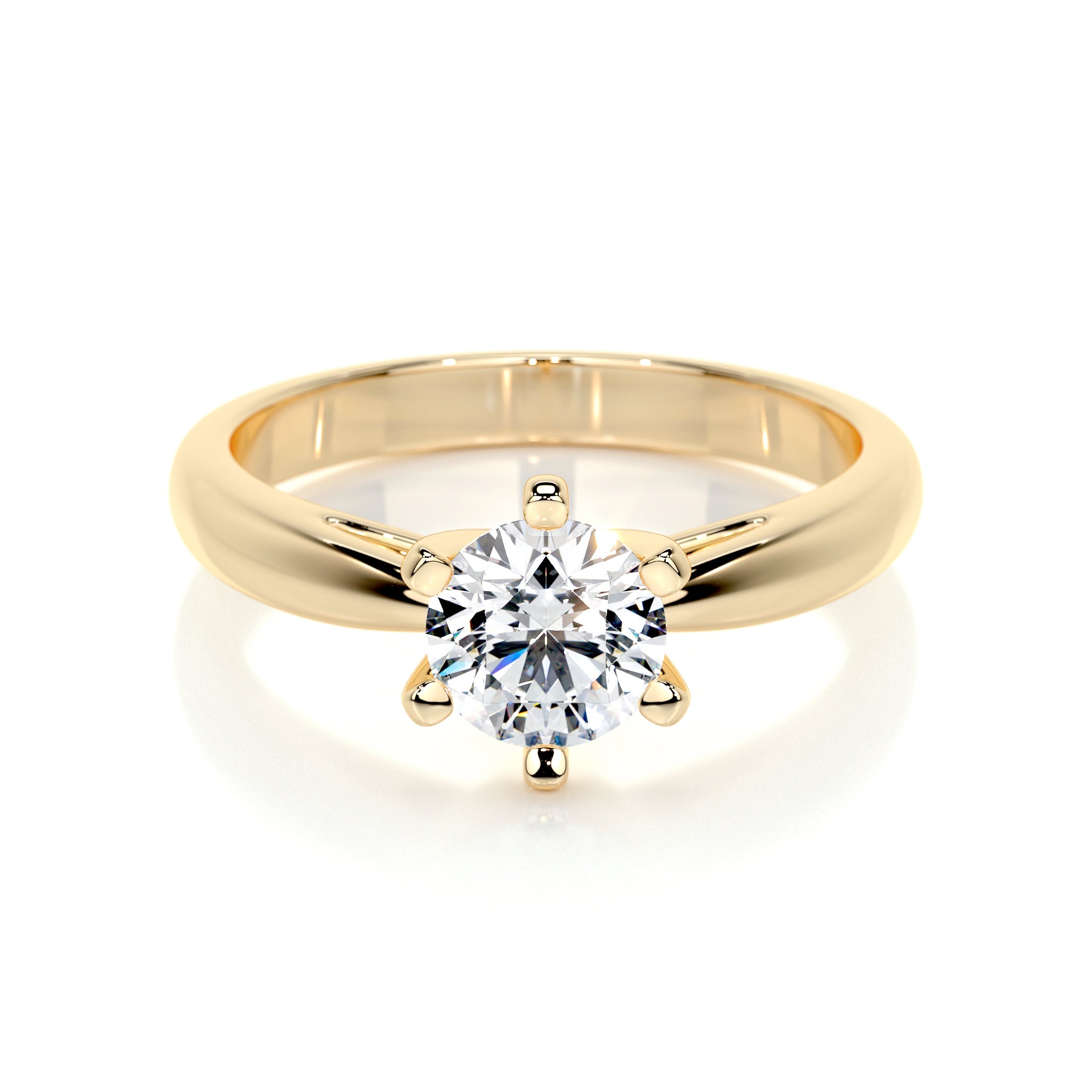 Diana Lab Grown Diamond Ring (0.75 Carat) -18K Yellow Gold