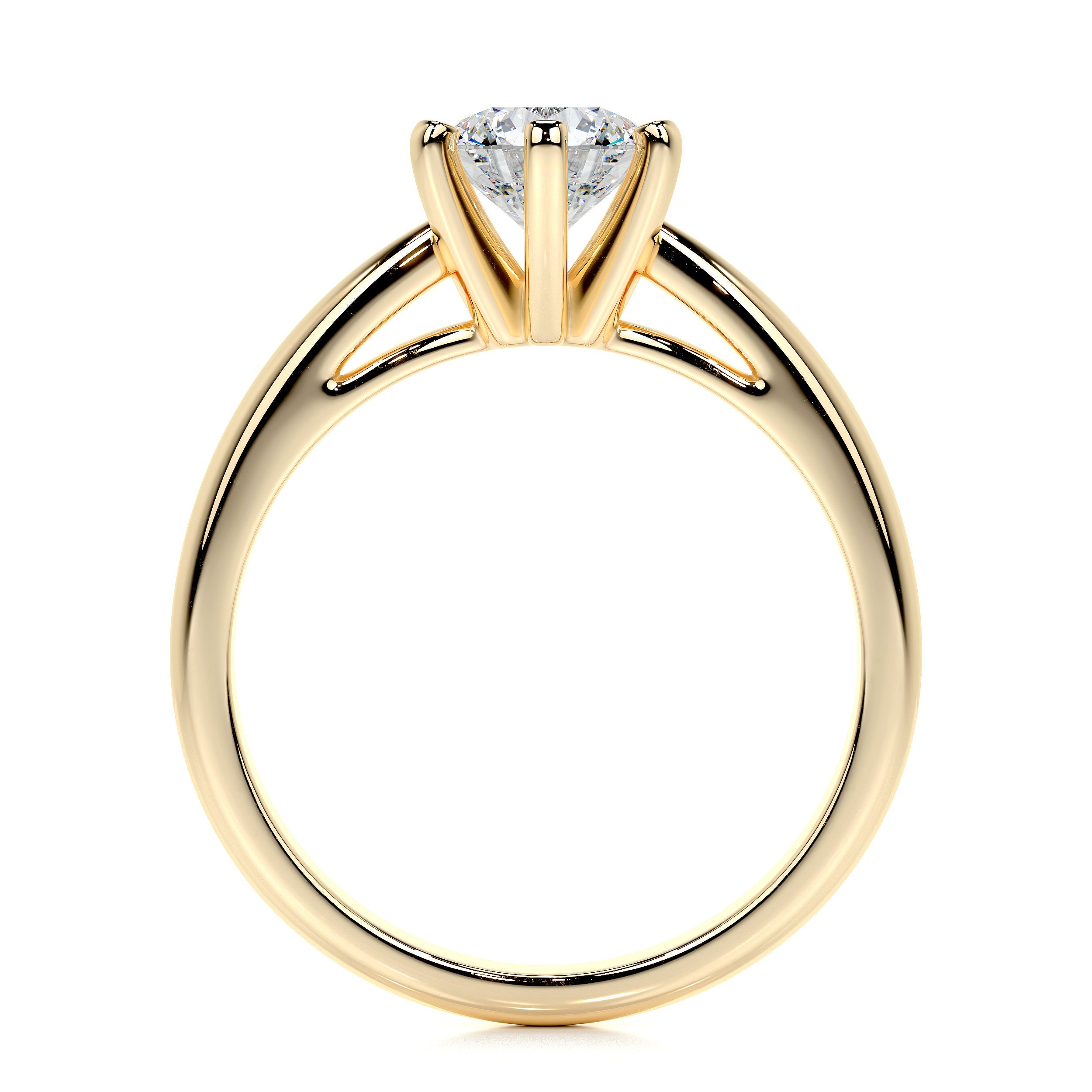 Diana Lab Grown Diamond Ring   (0.75 Carat) -18K Yellow Gold