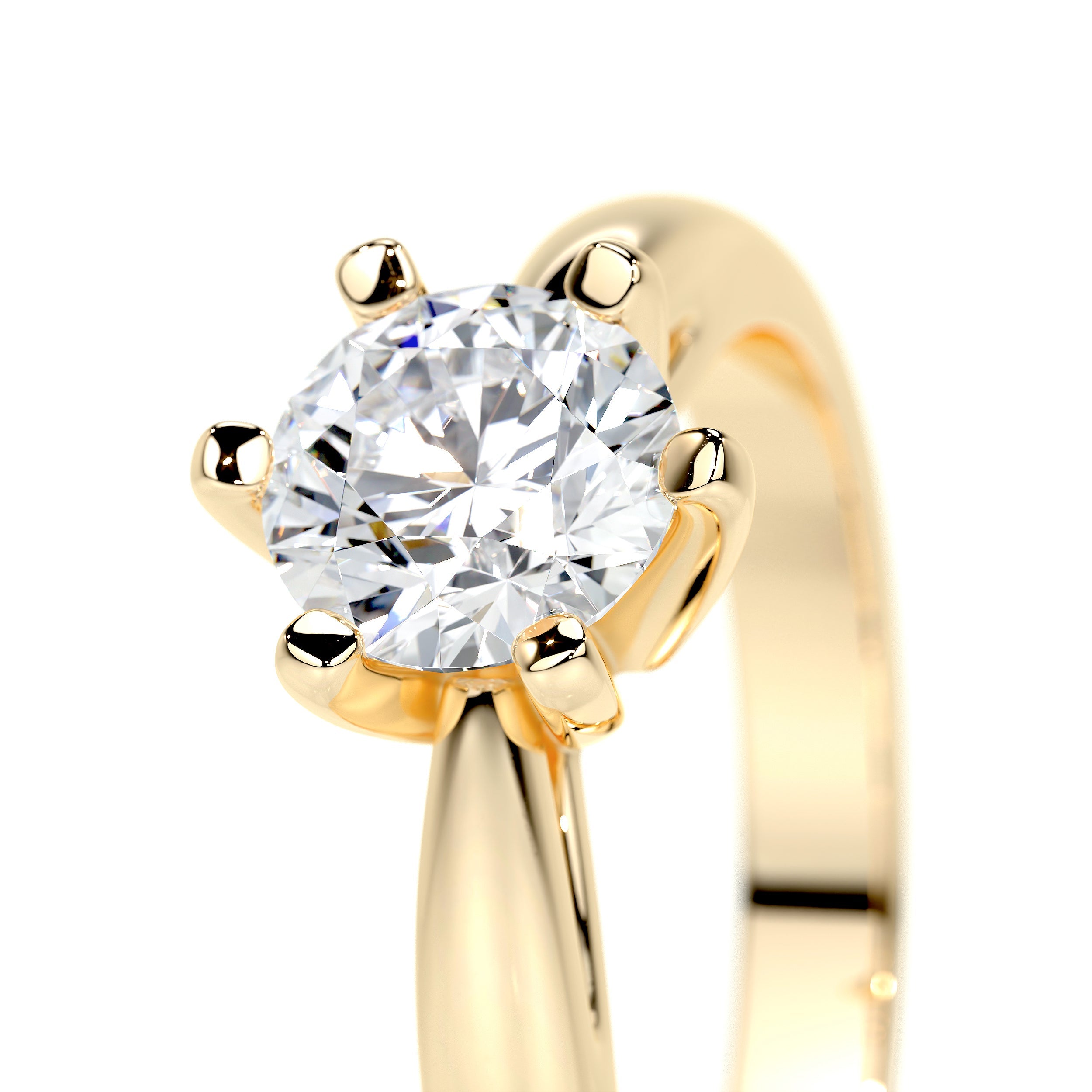 Diana Lab Grown Diamond Ring   (0.75 Carat) -18K Yellow Gold