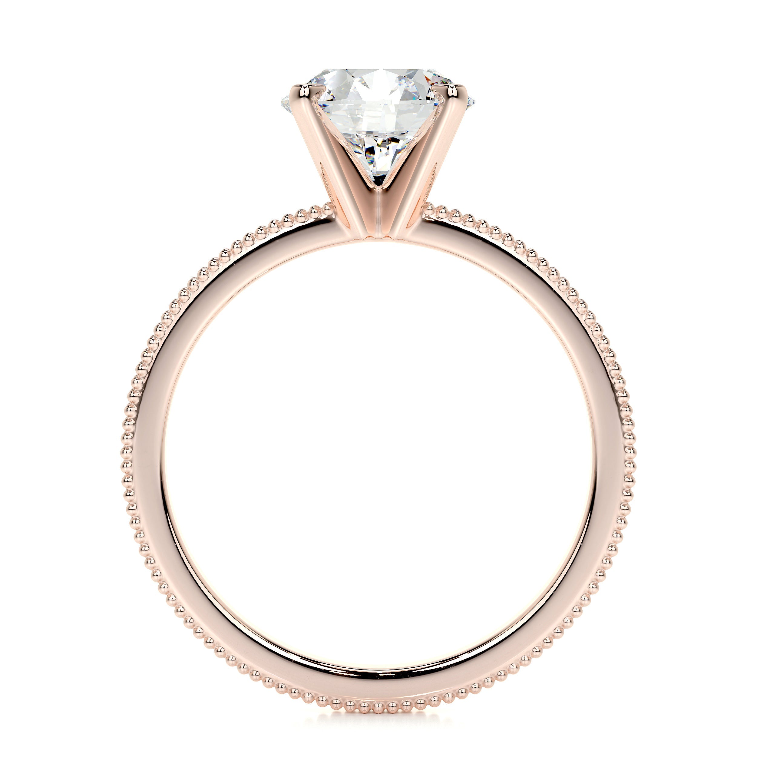 Charlie Lab Grown Diamond Ring (2 Carat) -14K Rose Gold