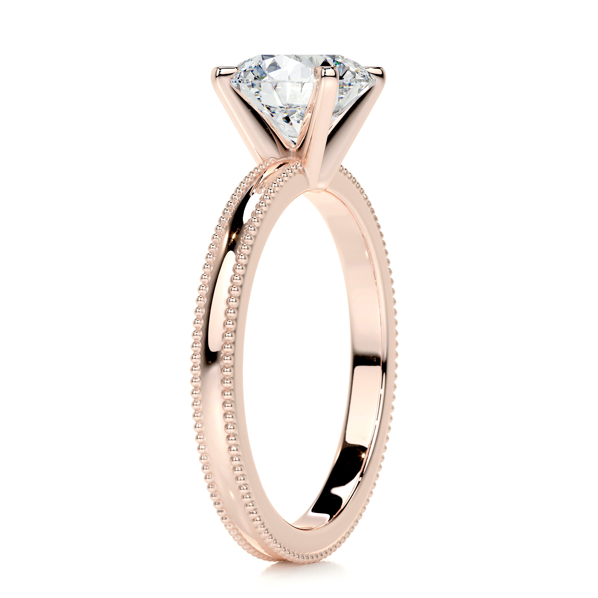 Charlie Diamond Engagement Ring -14K Rose Gold