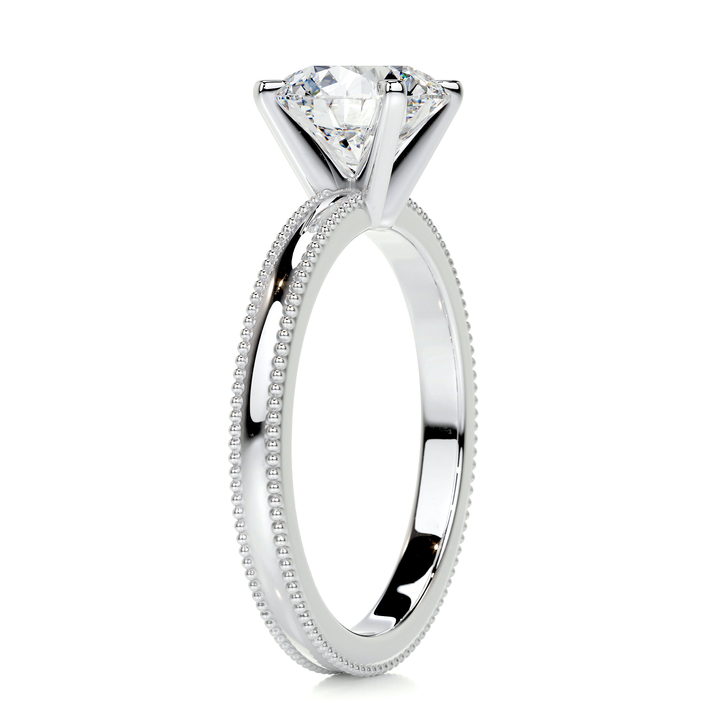 Charlie Diamond Engagement Ring -18K White Gold