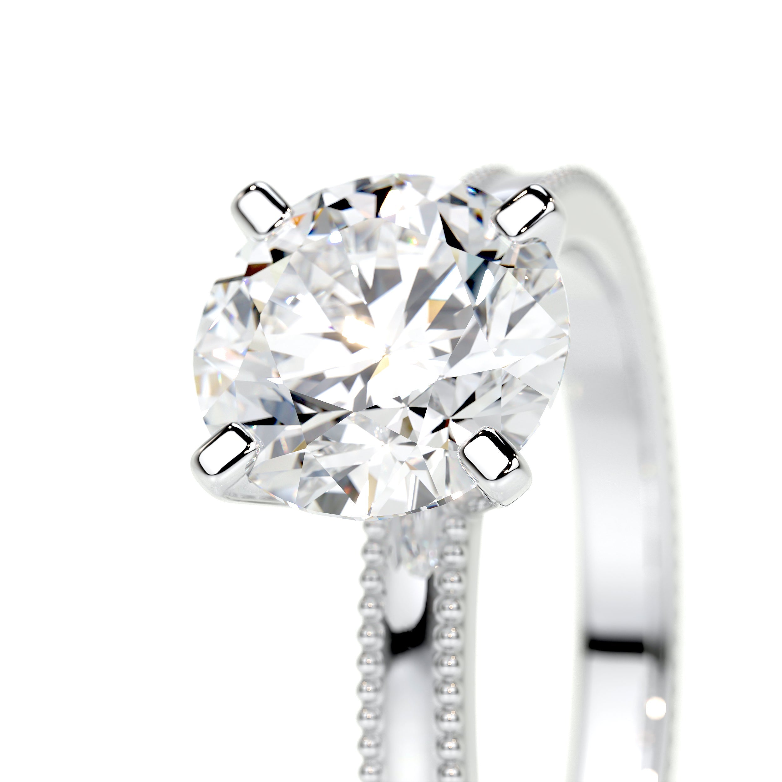 Charlie Lab Grown Diamond Ring (2 Carat) -14K White Gold