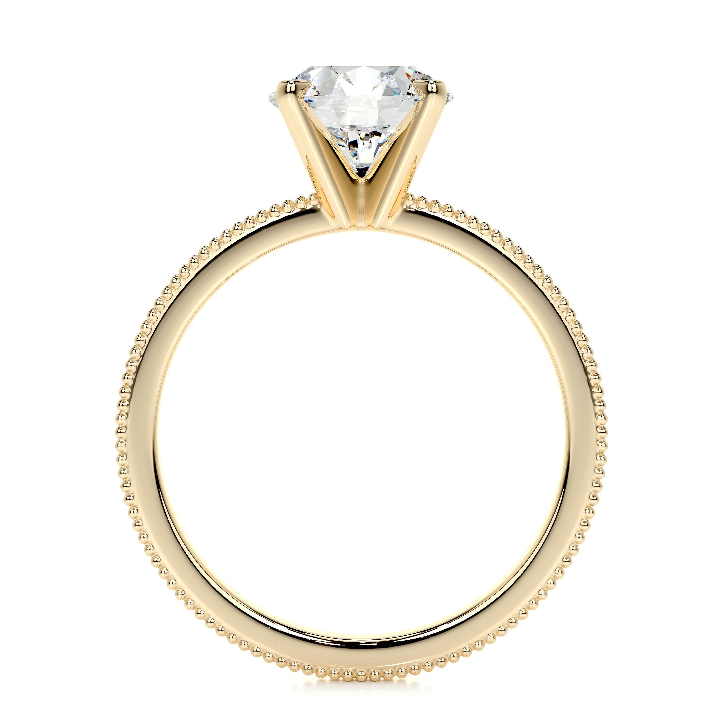 Charlie Lab Grown Diamond Ring (2 Carat) -18K Yellow Gold