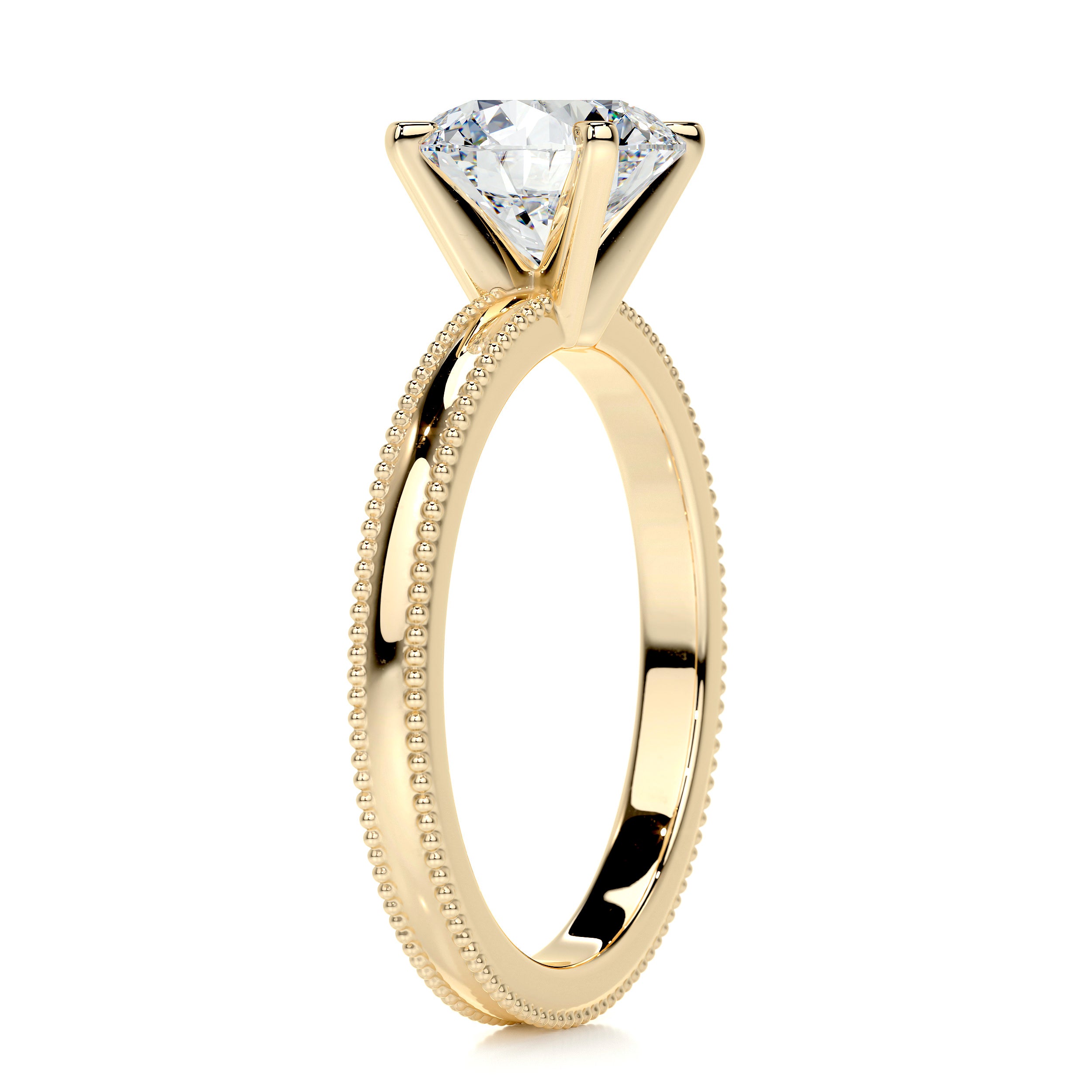 Charlie Diamond Engagement Ring -18K Yellow Gold
