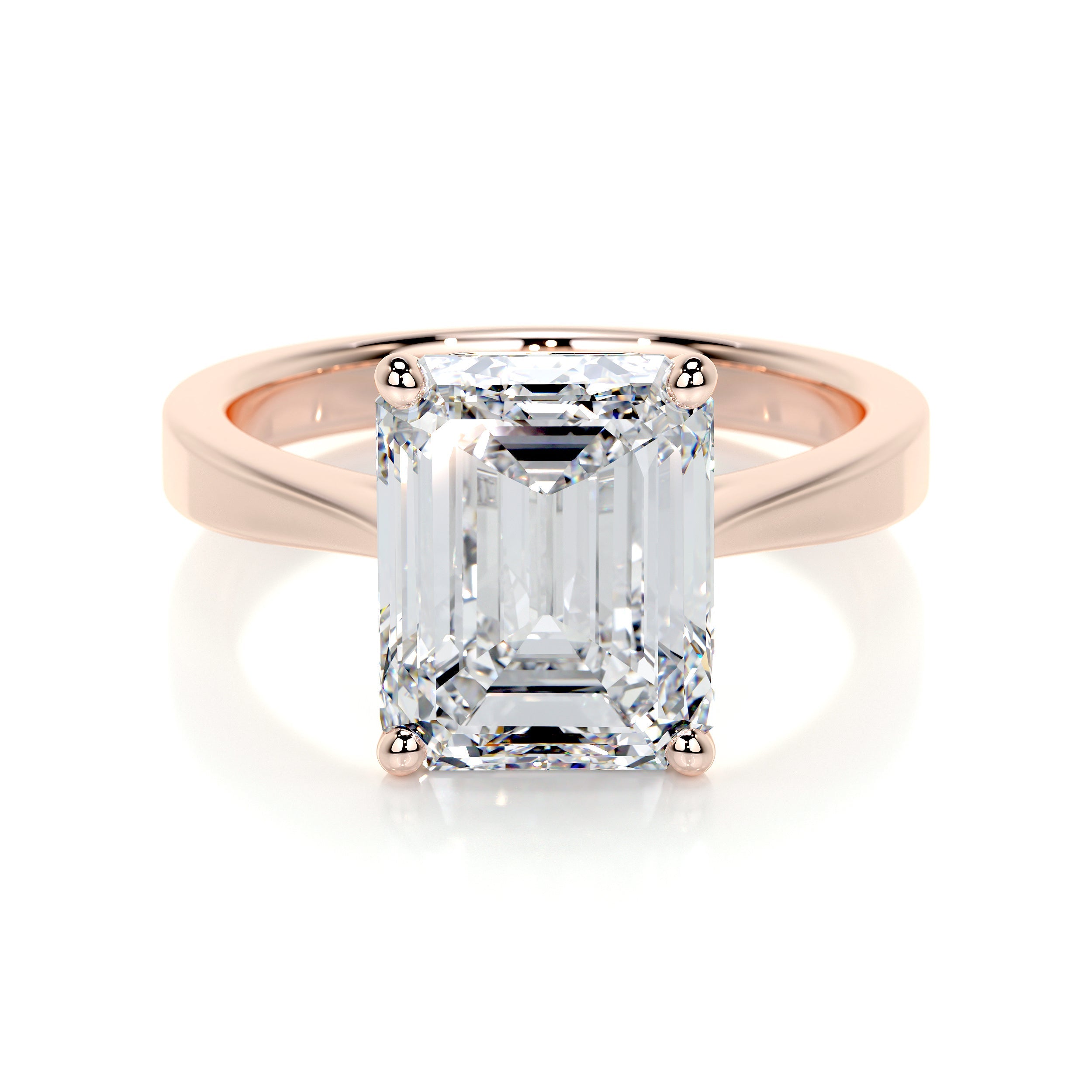Mariana Lab Grown Diamond Ring (4 Carat) -14K Rose Gold