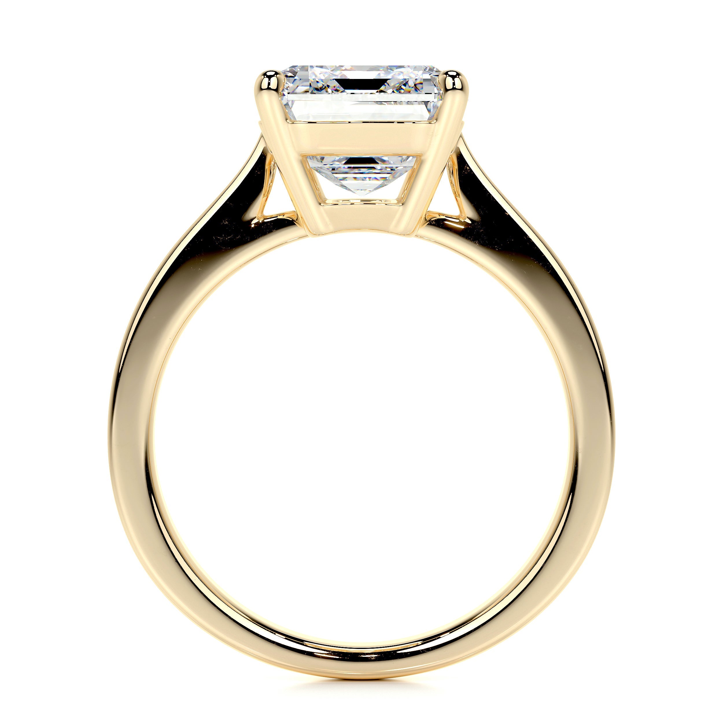 Mariana Lab Grown Diamond Ring (4 Carat) -18K Yellow Gold