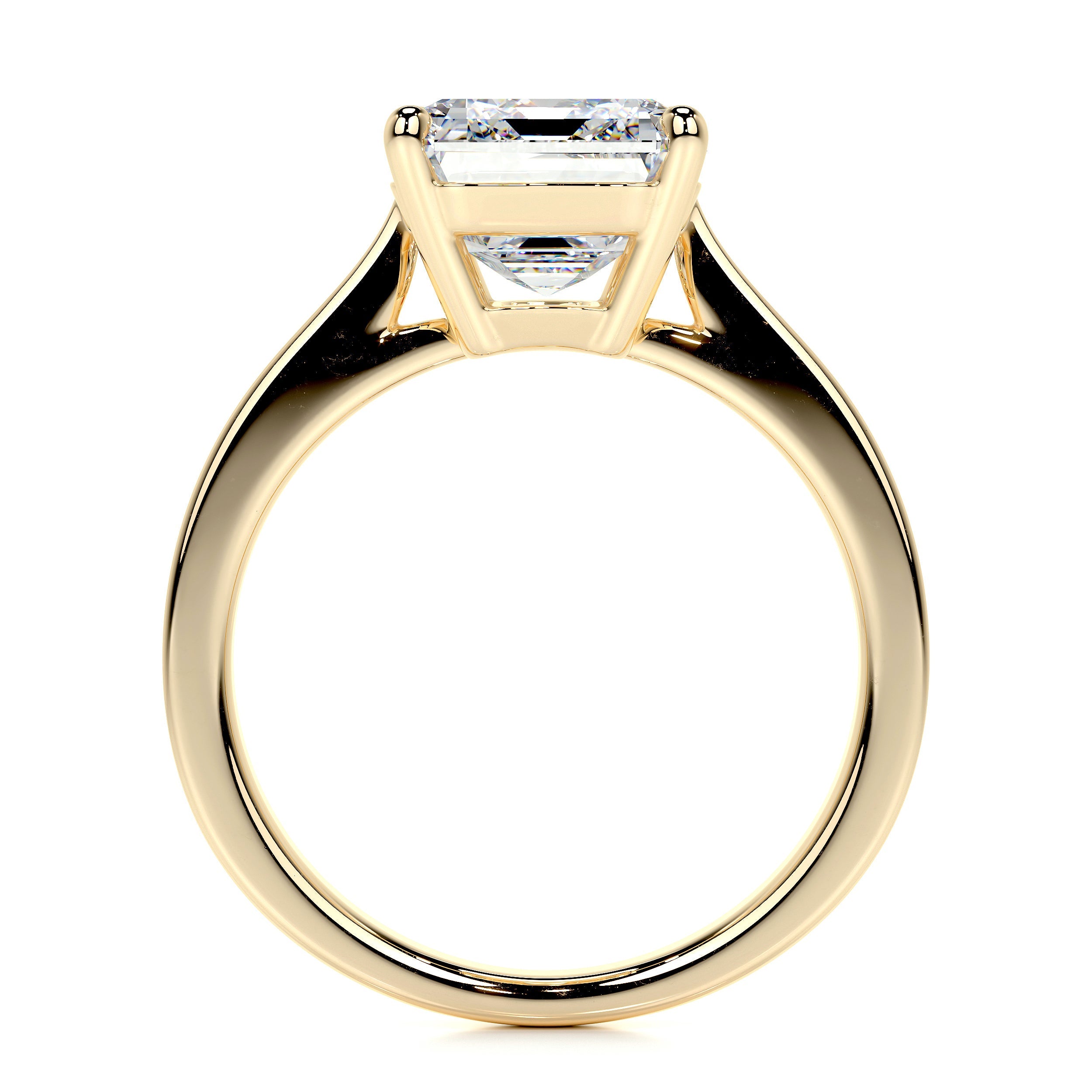 Mariana Lab Grown Diamond Ring   (4 Carat) -18K Yellow Gold