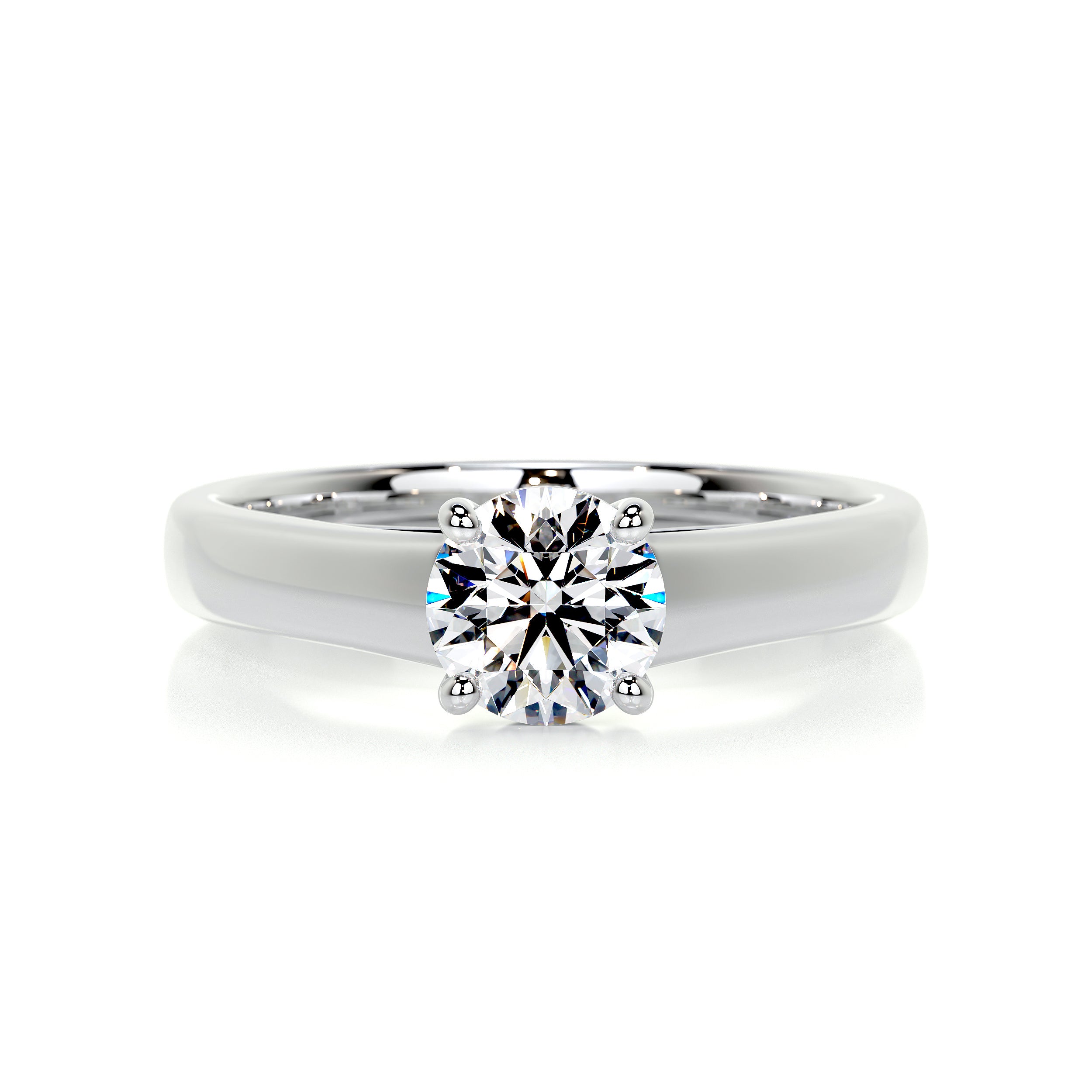 Nola Diamond Engagement Ring -18K White Gold