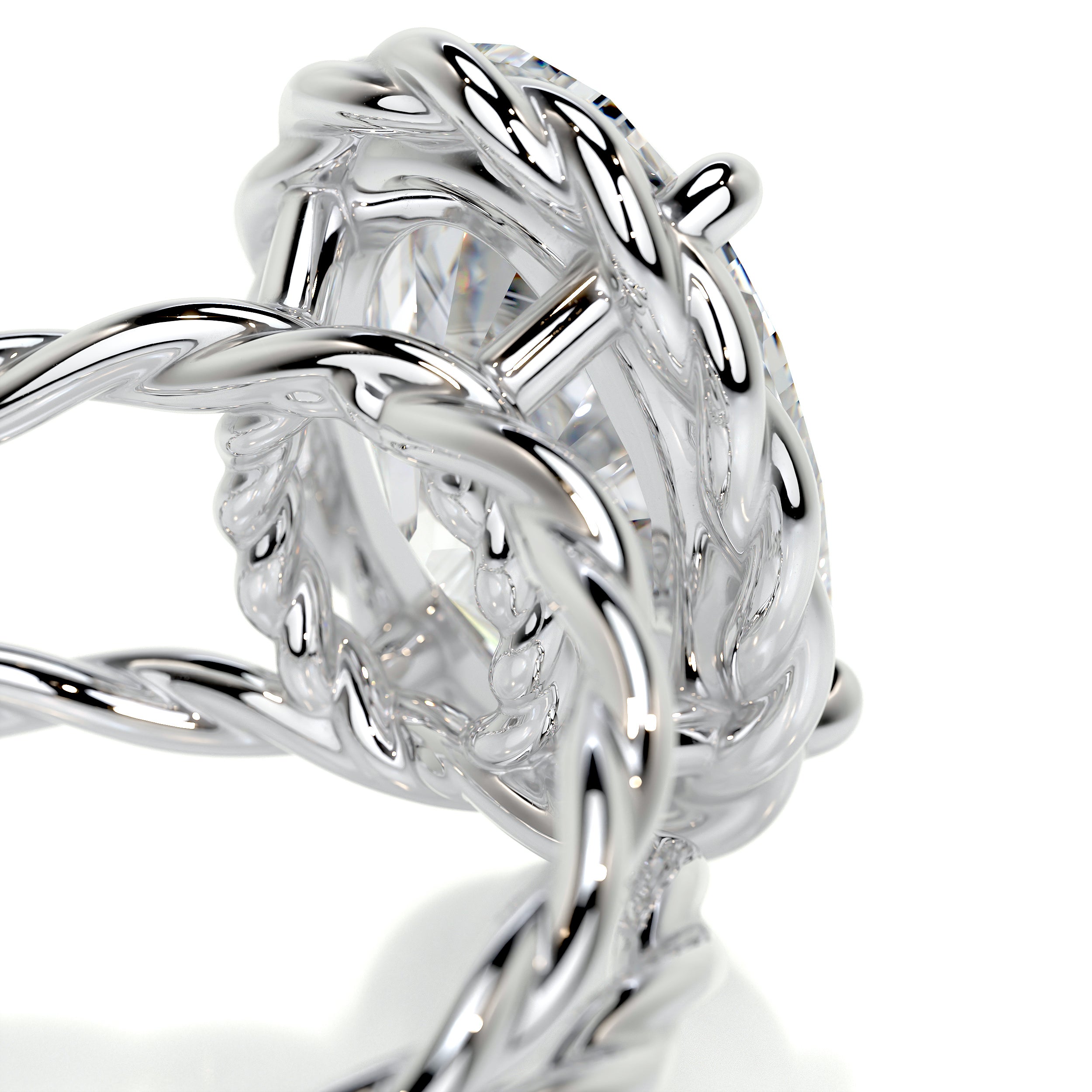 Milani Diamond Engagement Ring -18K White Gold