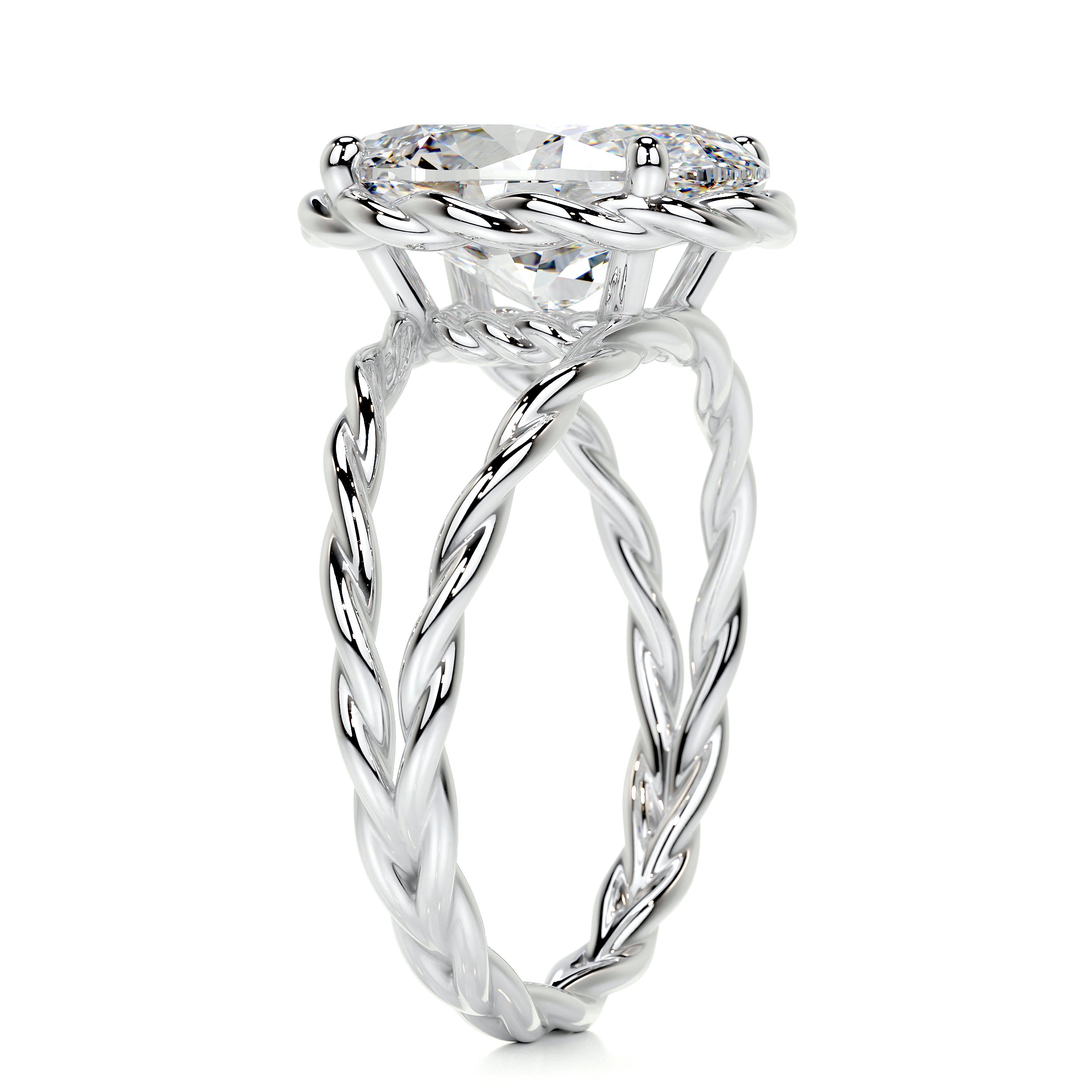 Milani Diamond Engagement Ring -18K White Gold