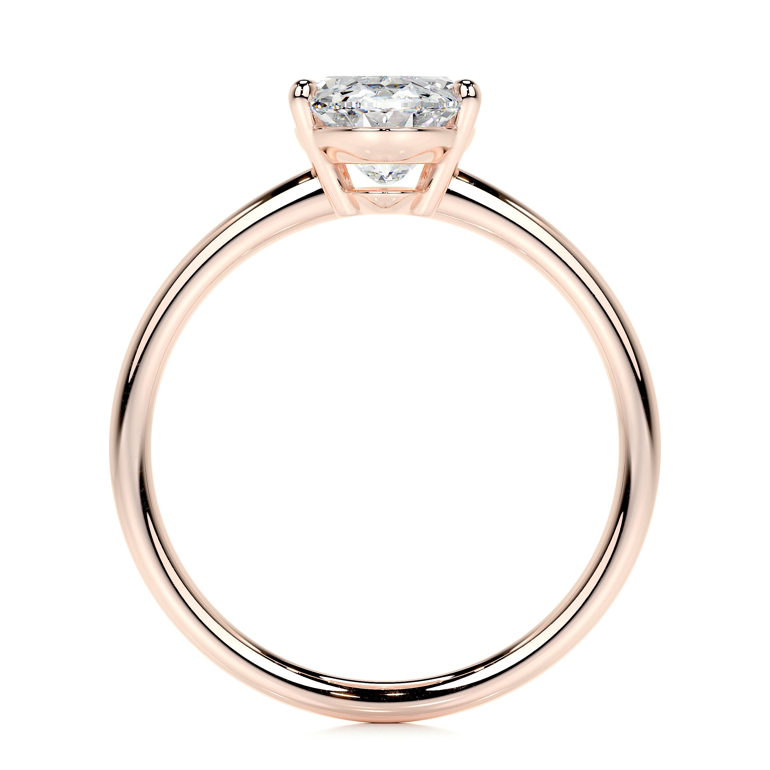 Adaline Lab Grown Diamond Ring Oval -14K Rose Gold