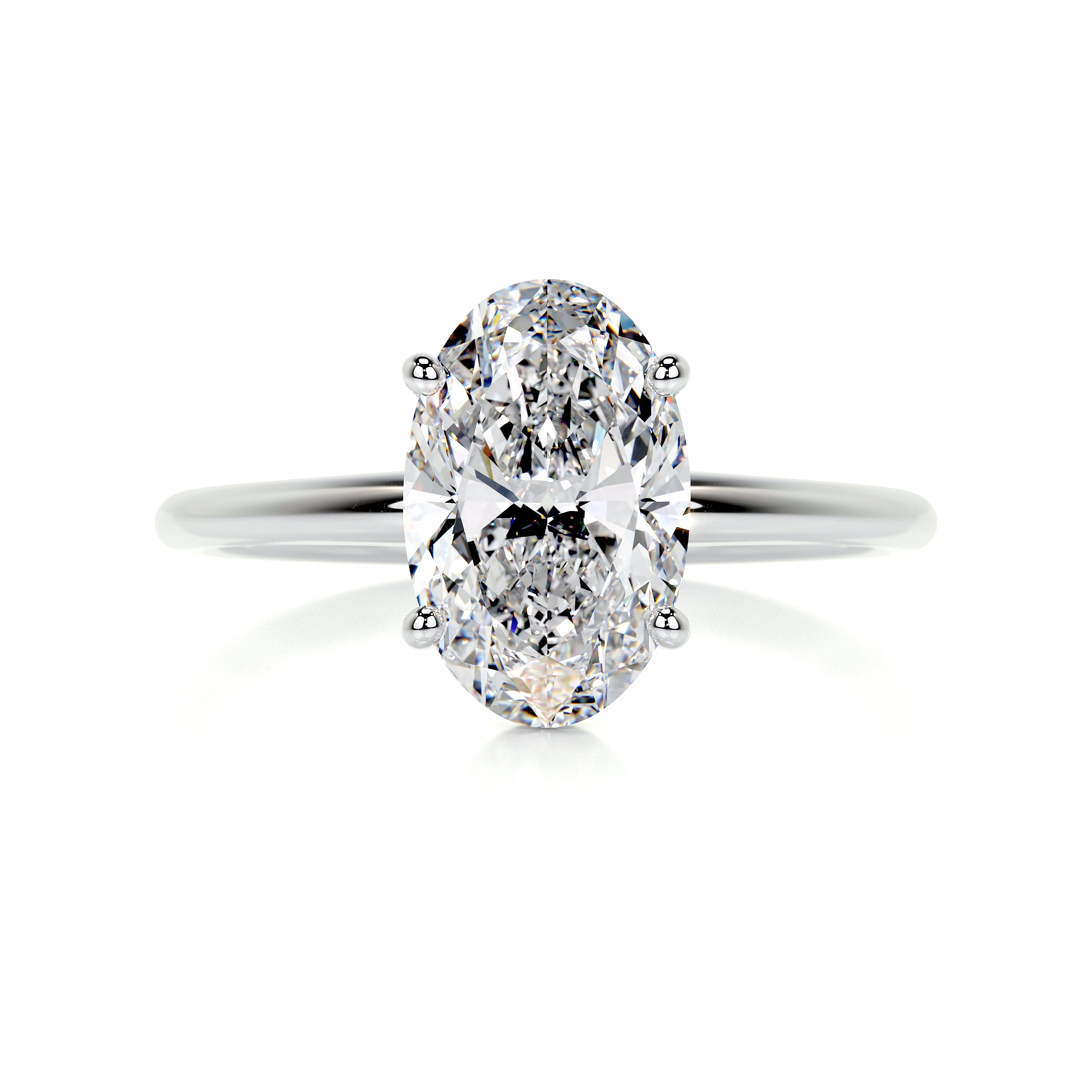 Adaline Diamond Engagement Ring -18K White Gold