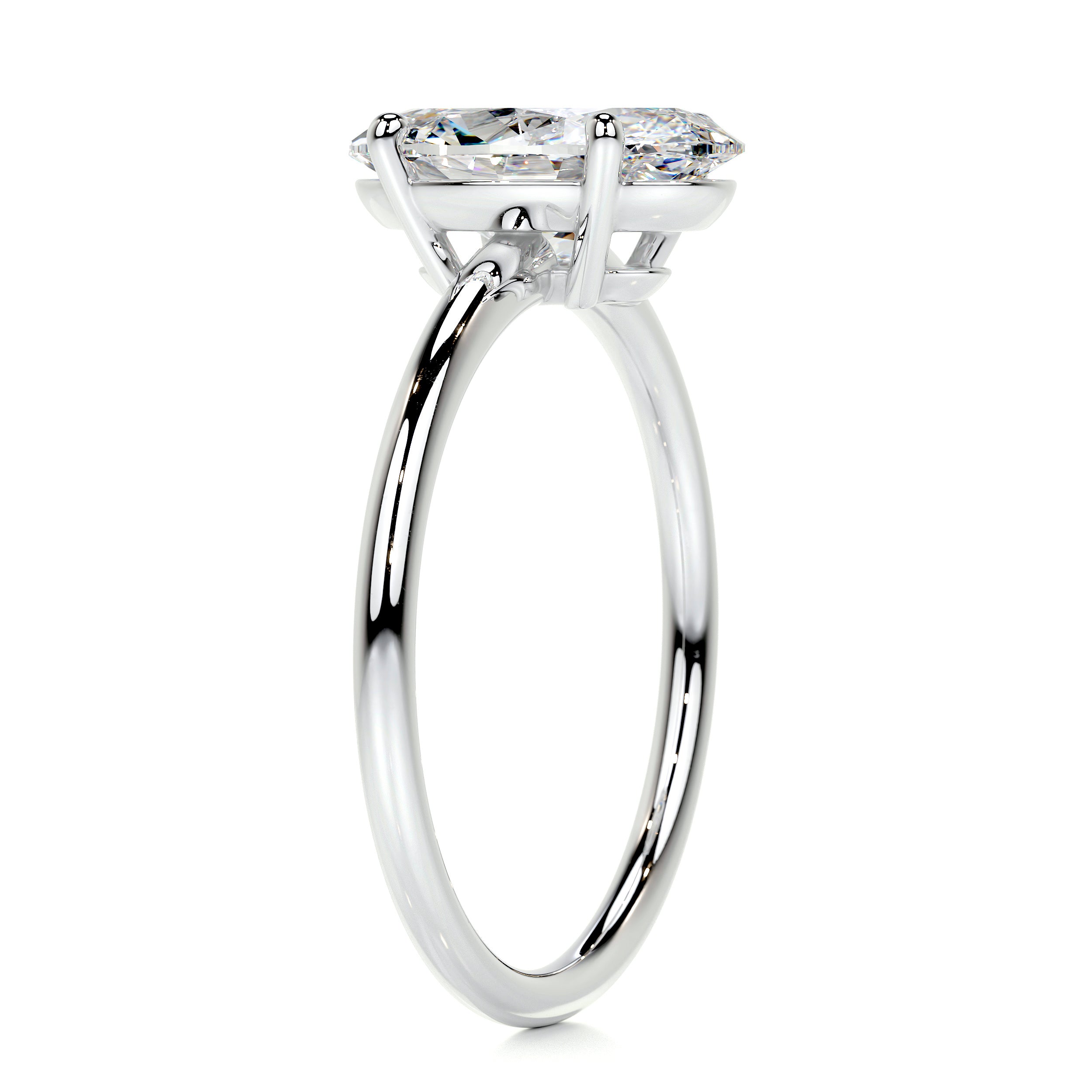 Adaline Diamond Engagement Ring -14K White Gold