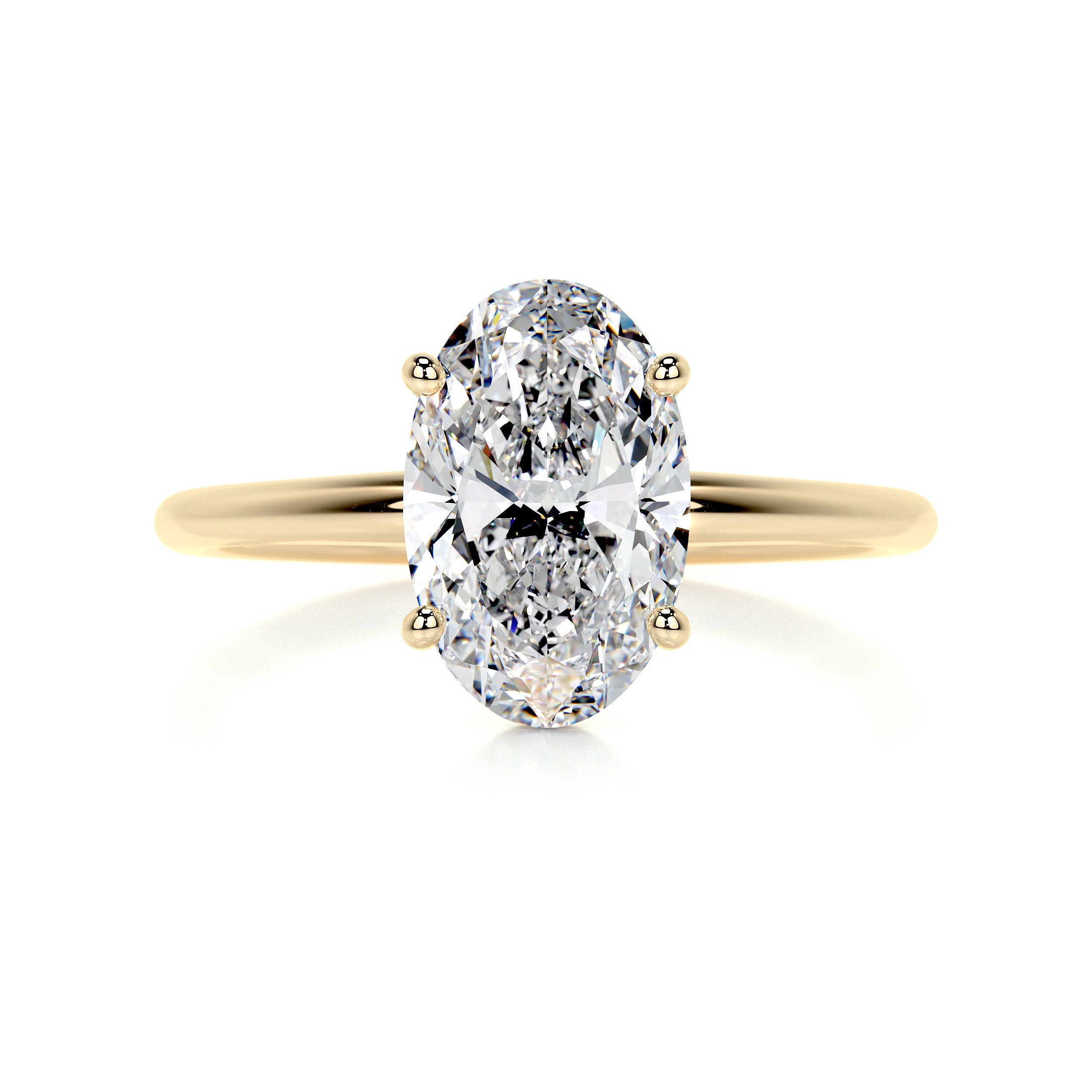 Adaline Diamond Engagement Ring -18K Yellow Gold