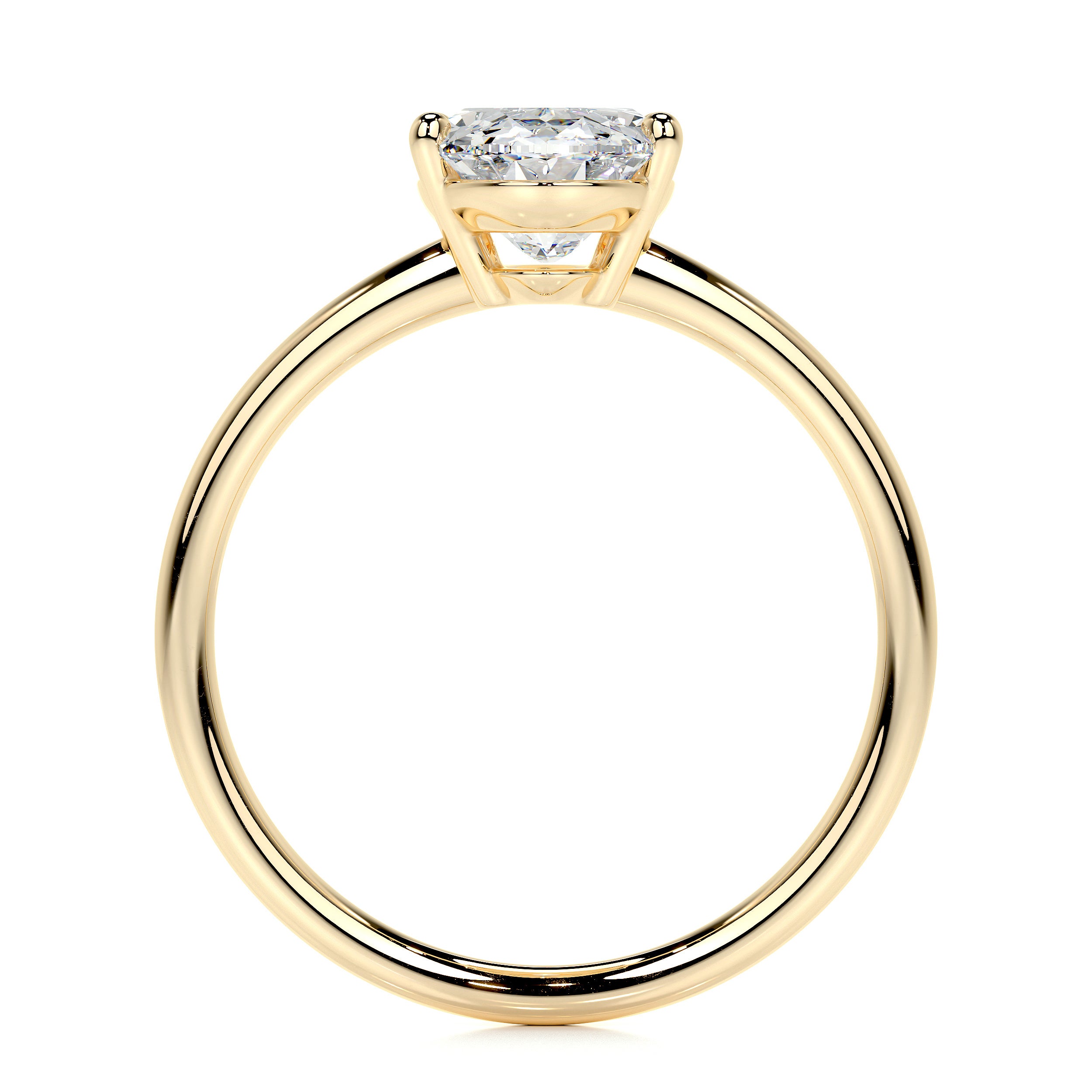 Adaline Lab Grown Diamond Ring Oval -18K Yellow Gold