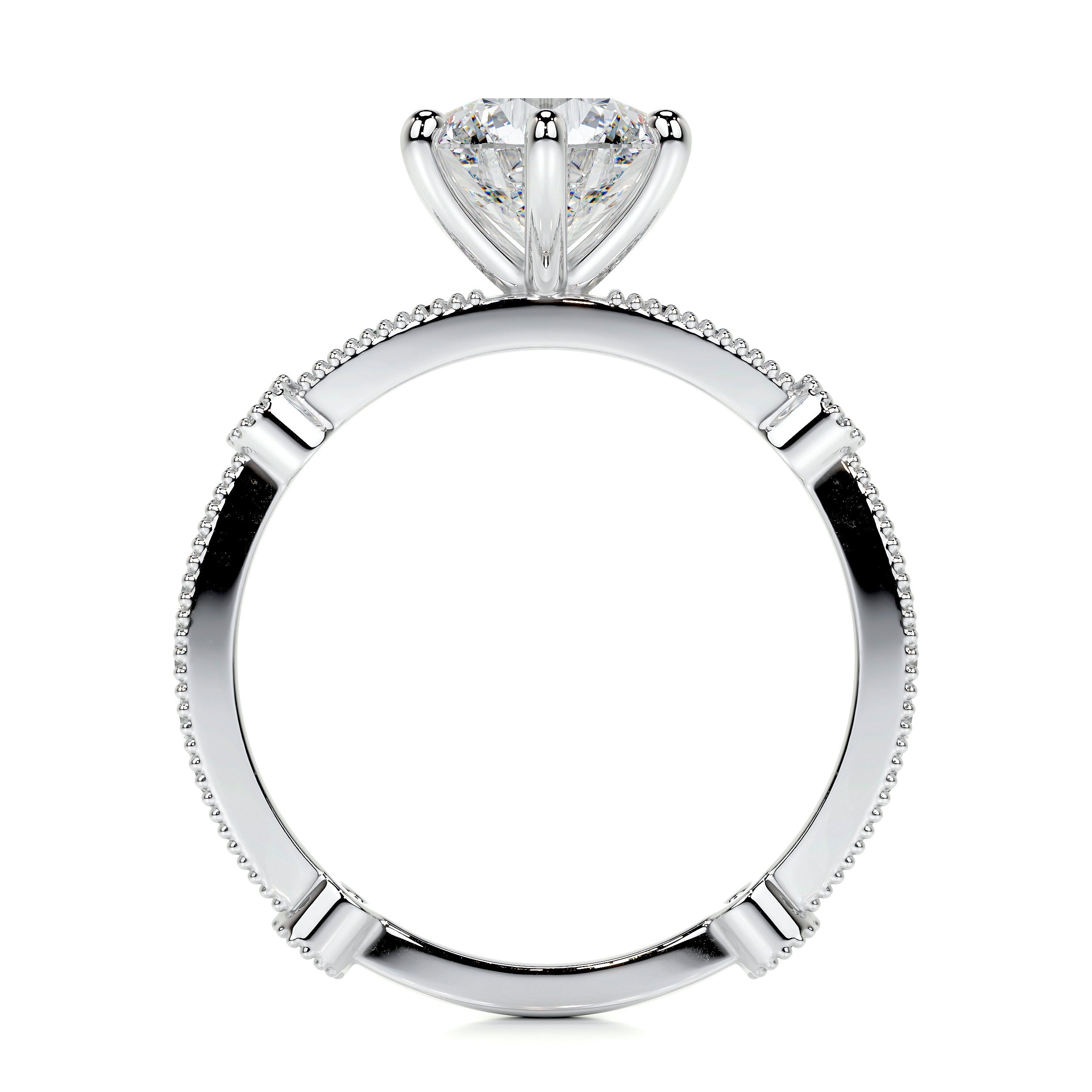 Amelia Lab Grown Diamond Ring   (2 Carat) - Platinum