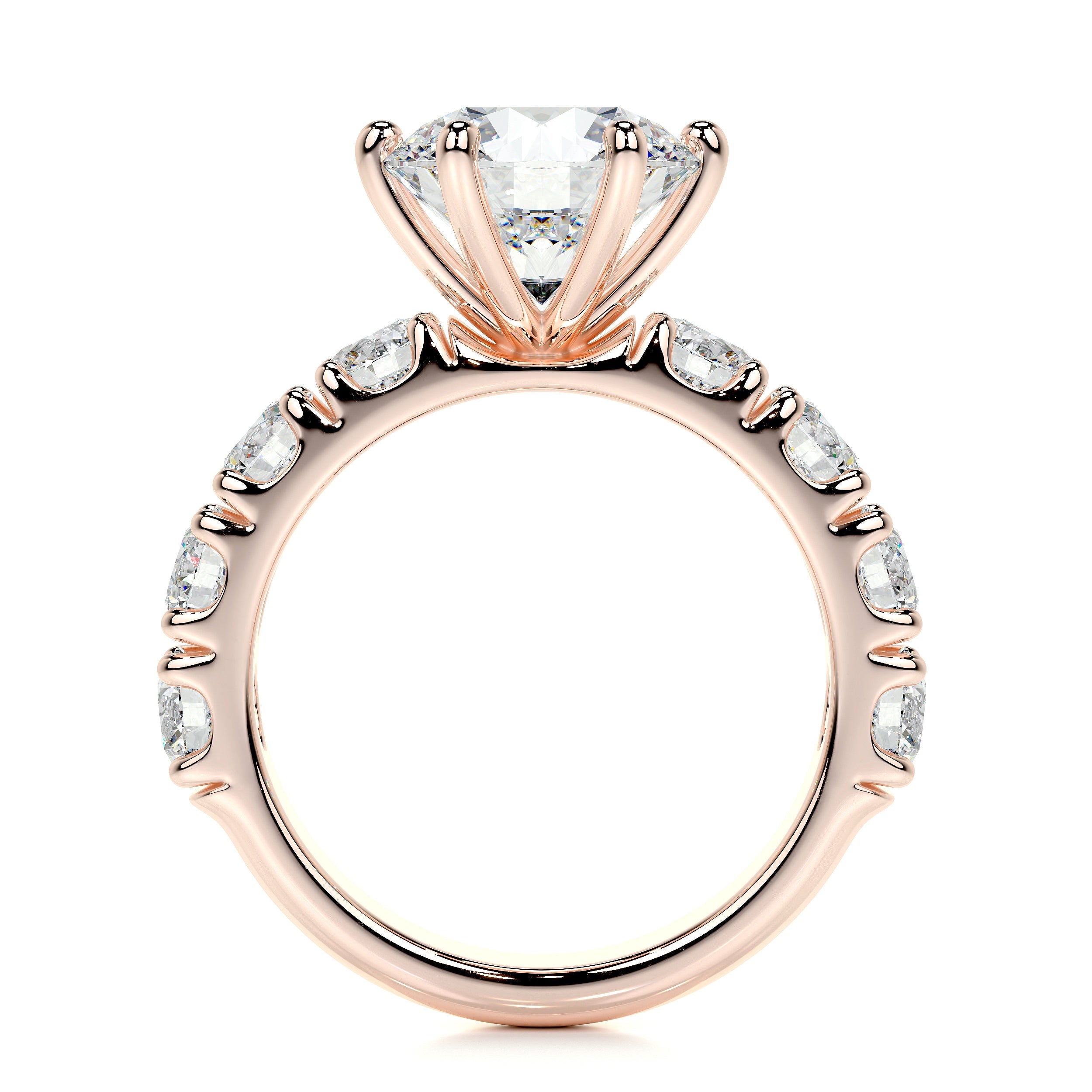 Molly Lab Grown Diamond Ring   (3 Carat) -14K Rose Gold