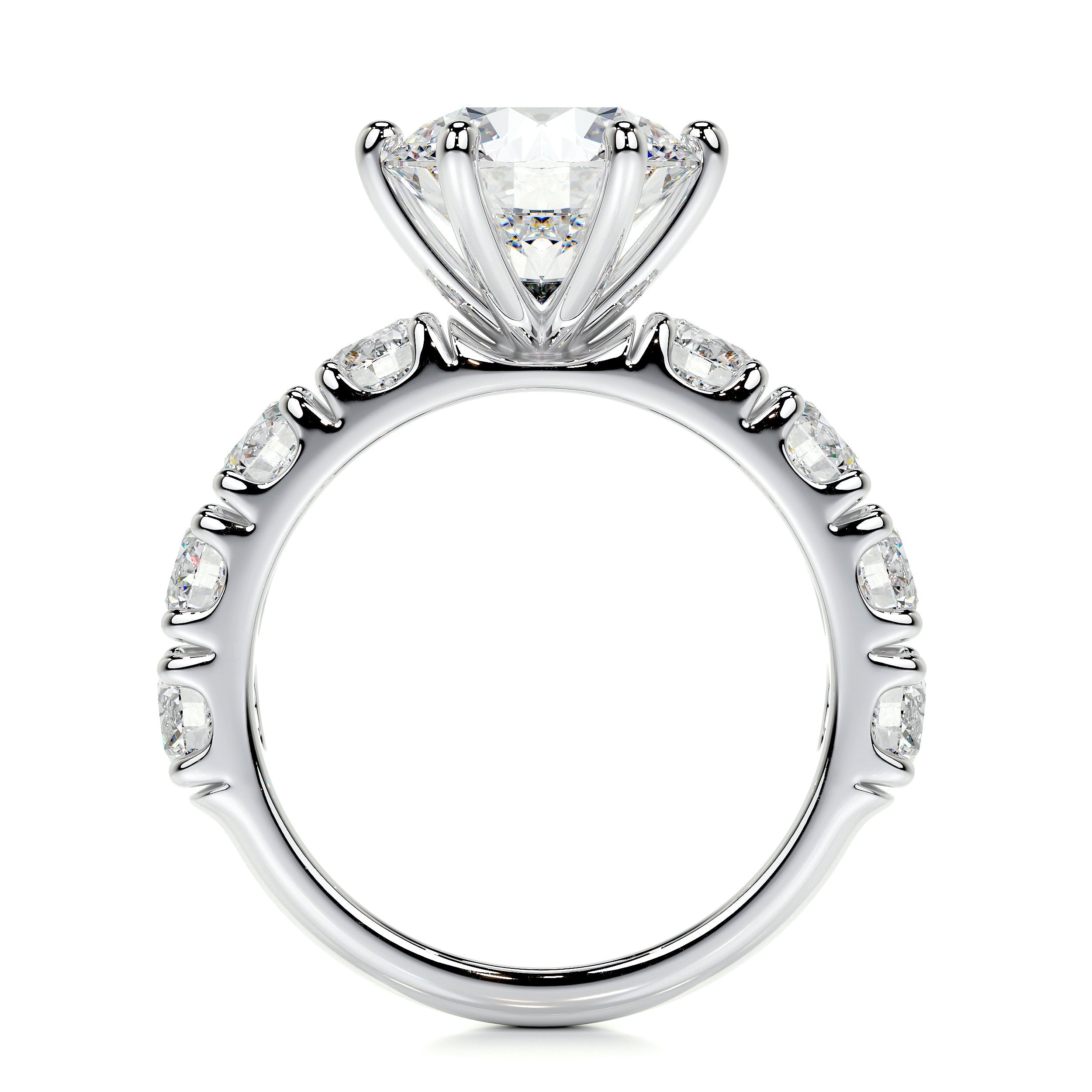 Molly Lab Grown Diamond Ring   (3 Carat) -14K White Gold