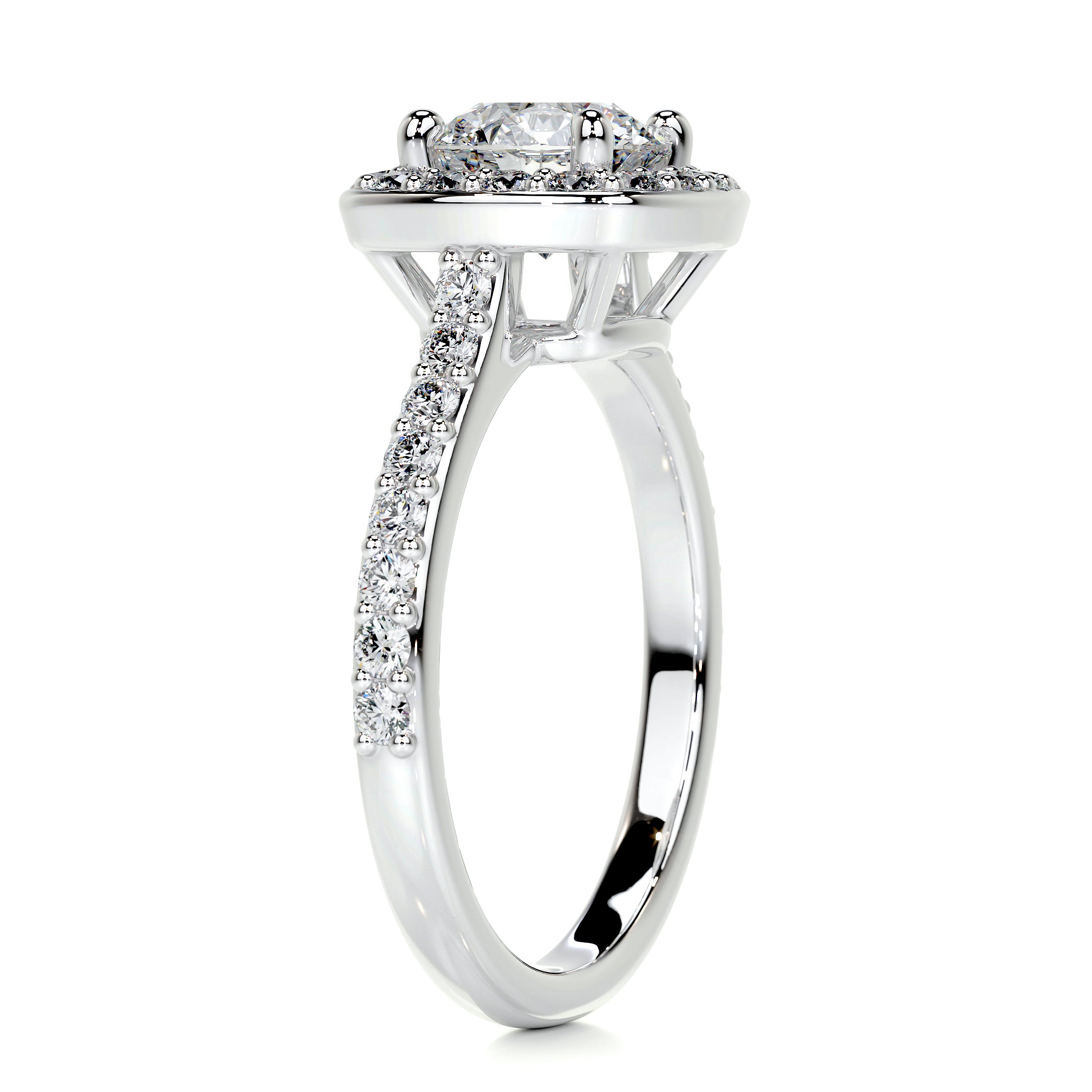 Paisley Diamond Engagement Ring -Platinum