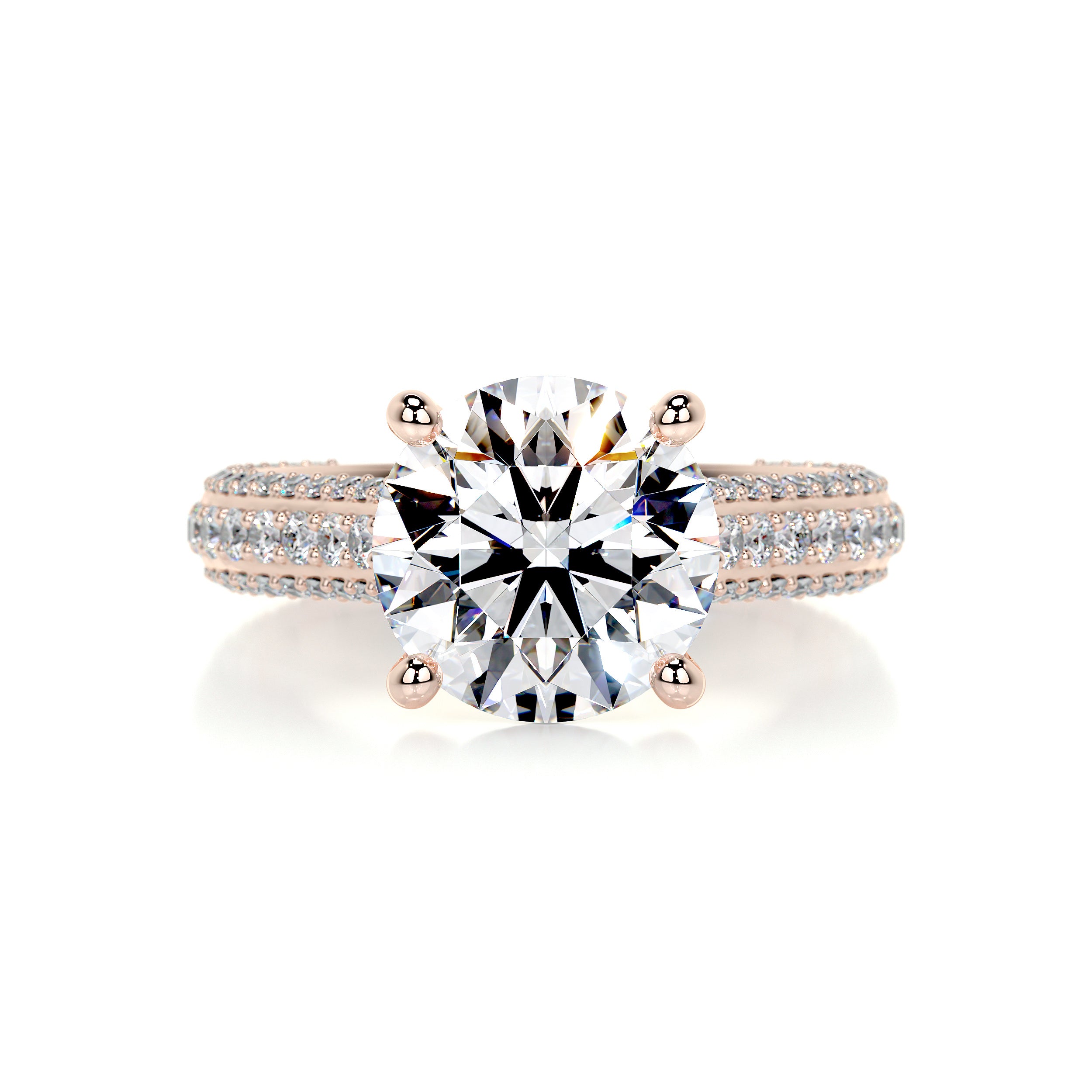 Janet Diamond Engagement Ring -14K Rose Gold