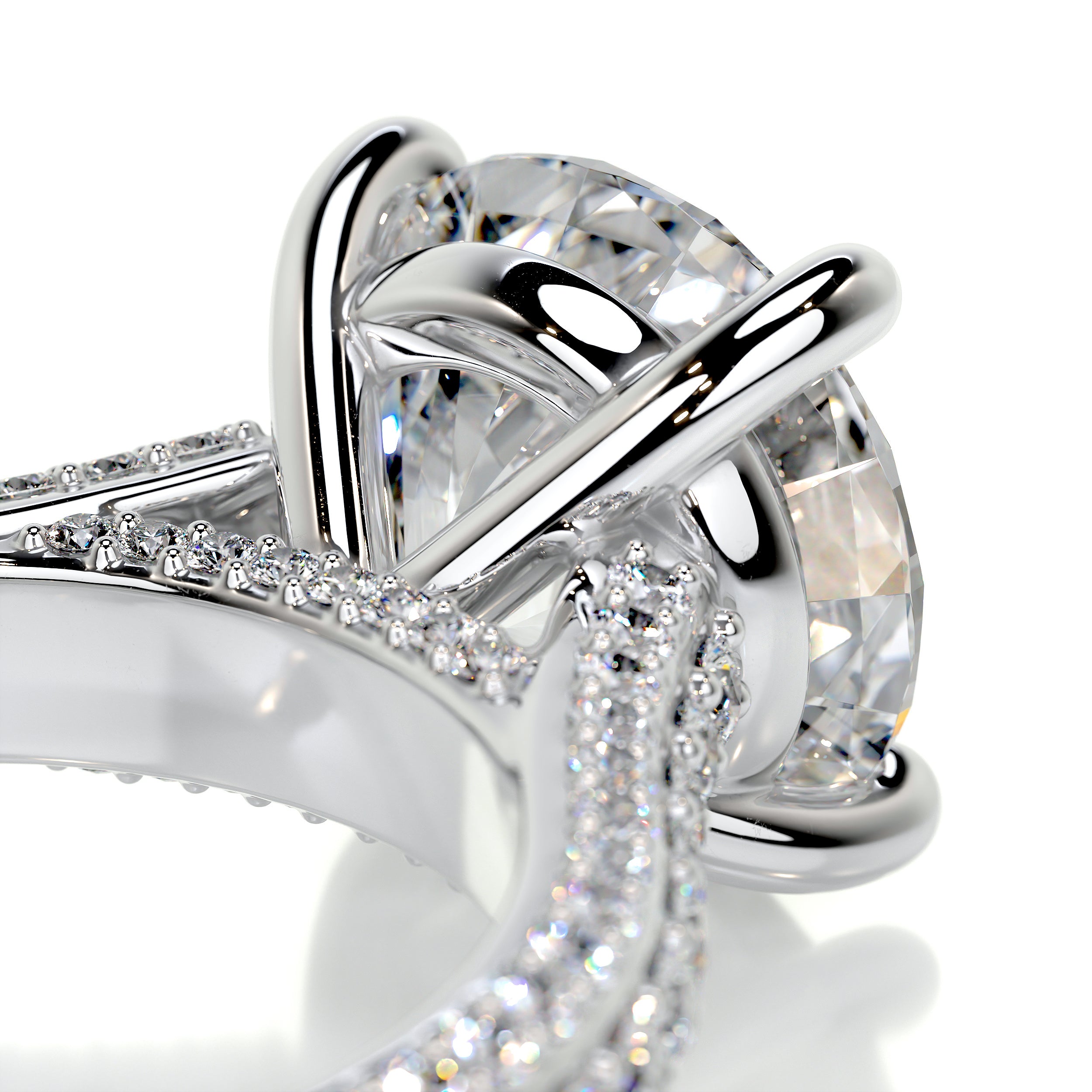 Janet Diamond Engagement Ring -14K White Gold