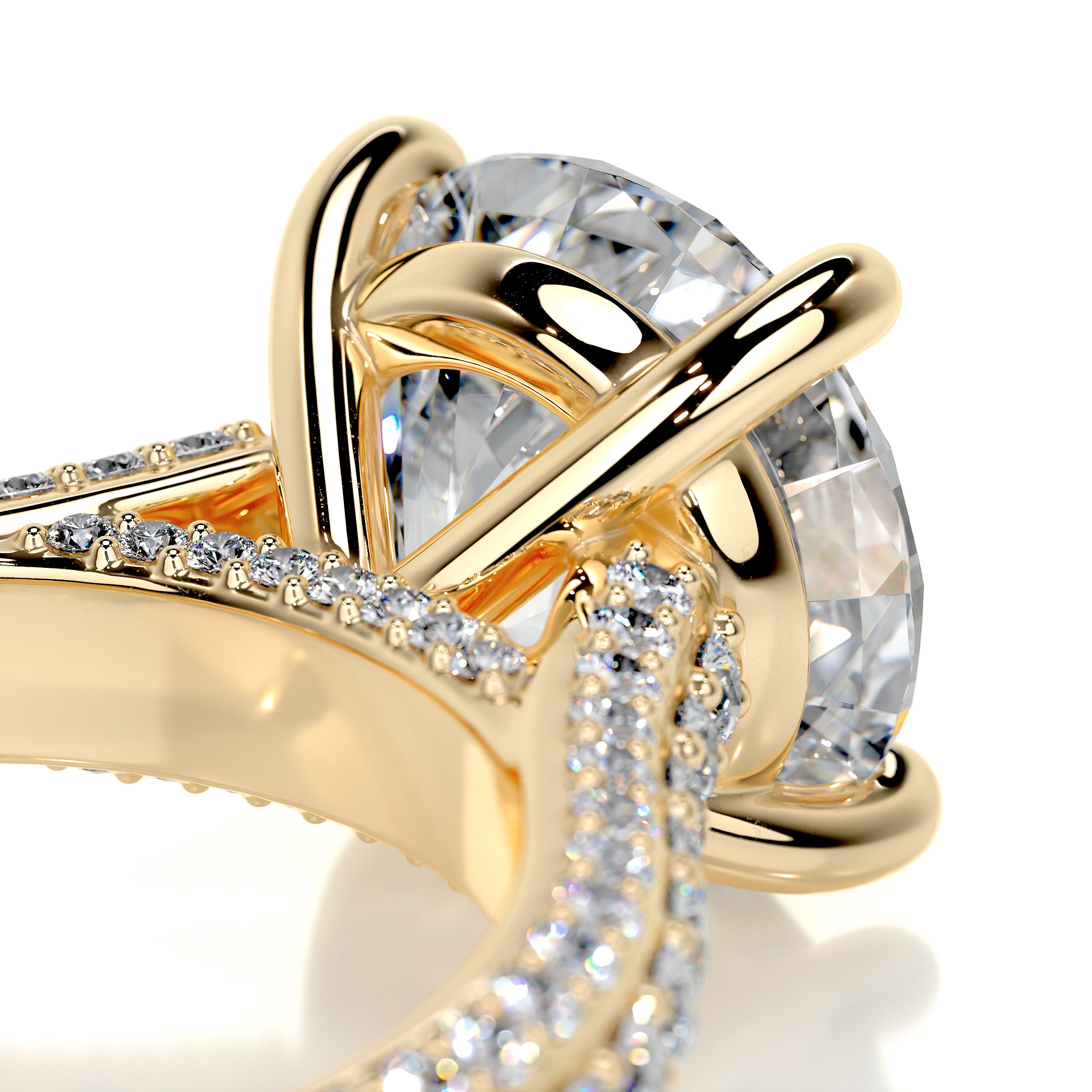 Janet Diamond Engagement Ring -18K Yellow Gold