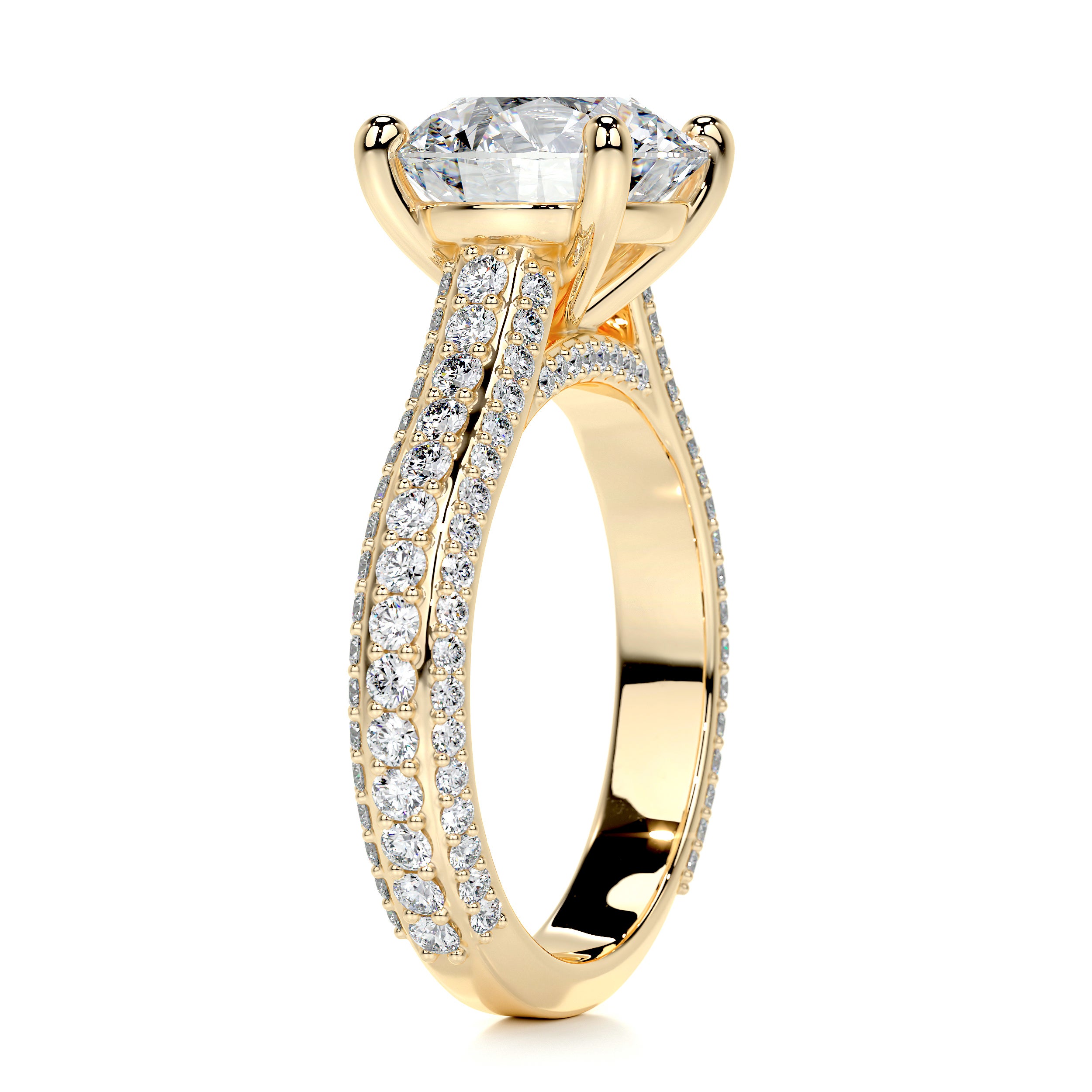 Janet Diamond Engagement Ring -18K Yellow Gold