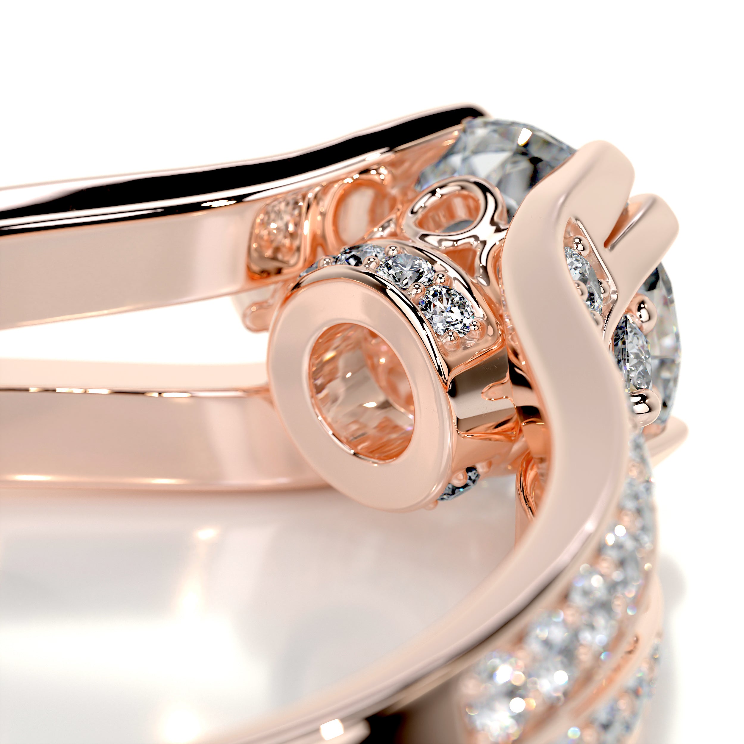 Alex Diamond Engagement Ring -14K Rose Gold